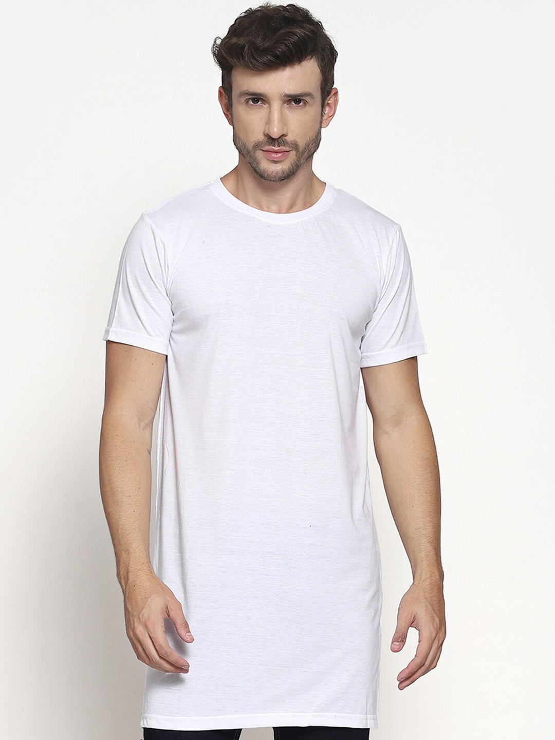 

PAUSE SPORT Men White Slim Fit T-shirt