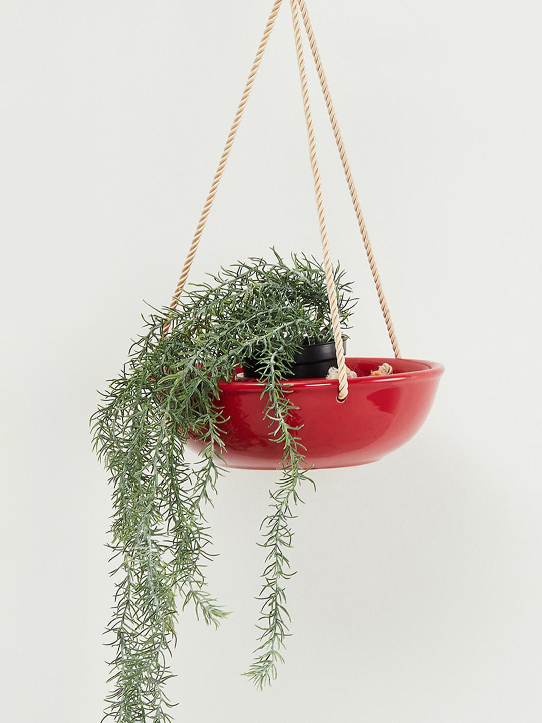 

Home Centre Red Valencia Ceramic Hanging Planter