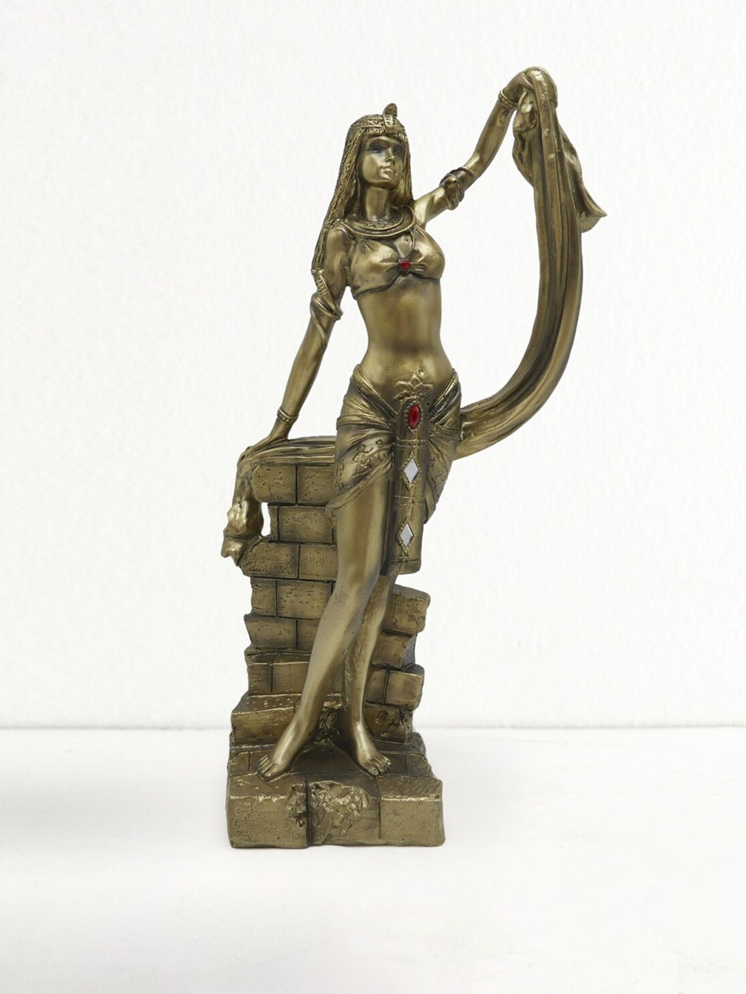 

Home Centre Gold-Toned Corsica Egyptian Figurine Planter