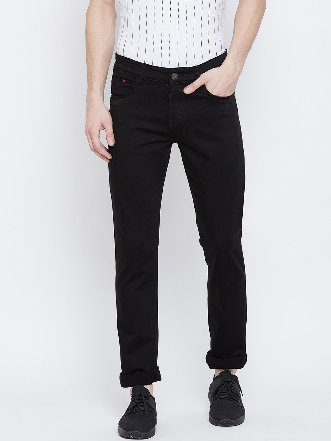 

Crimsoune Club Men Black Slim Fit Stretchable Jeans