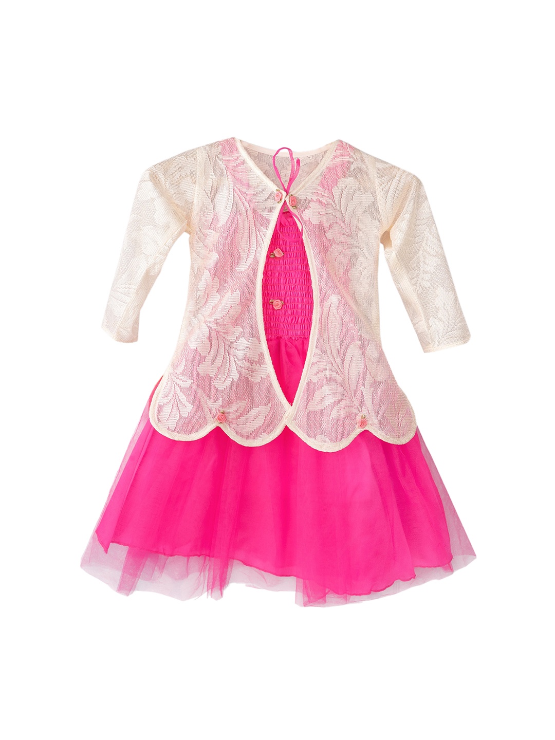 

ADIVA Pink Net Dress