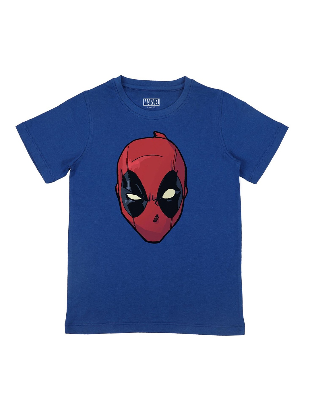 Marvel by Wear Your Mind Boys Blue Avengers Printed Pure Cotton T-shirt