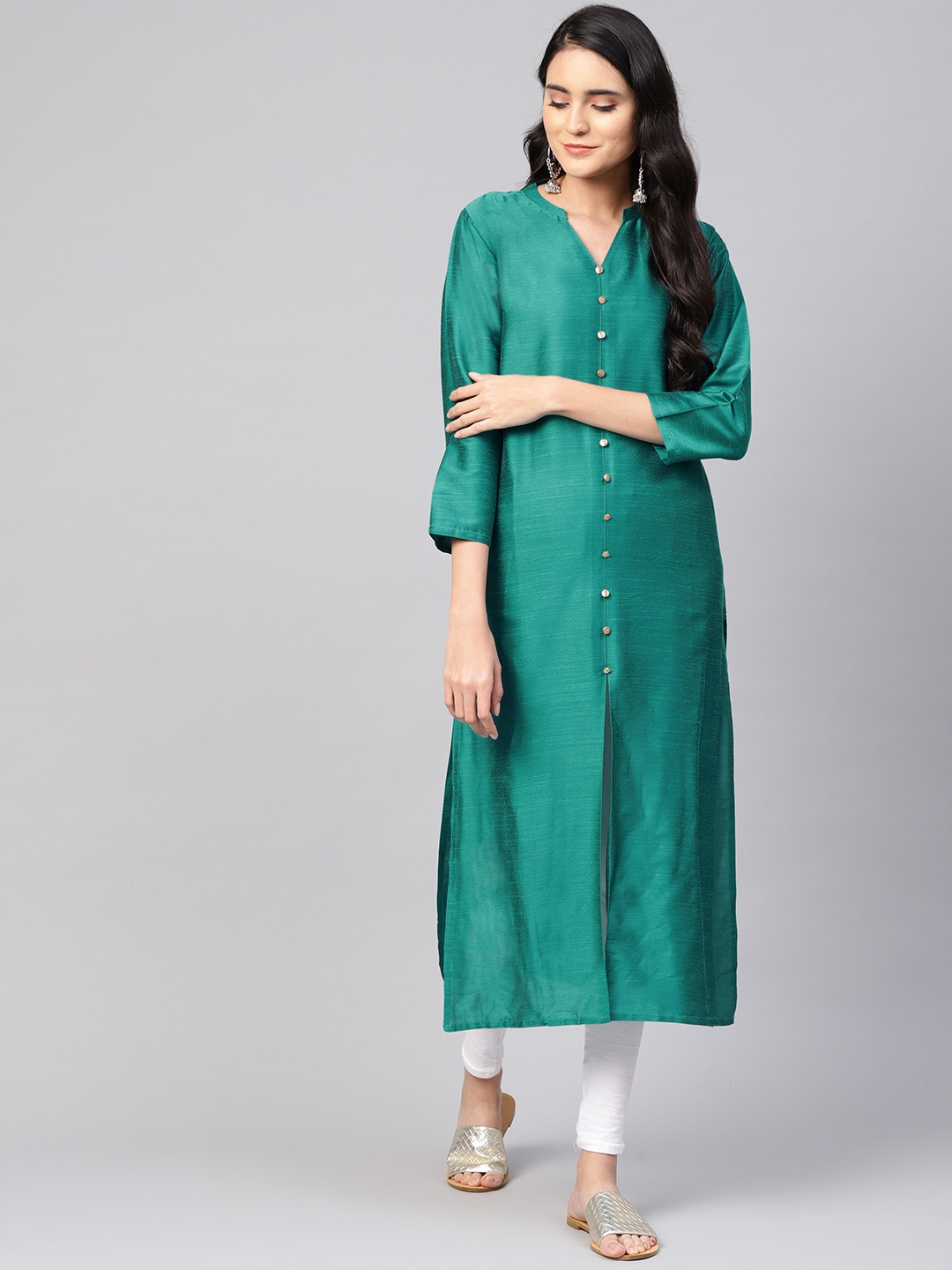 

Varanga Women Green Kurta