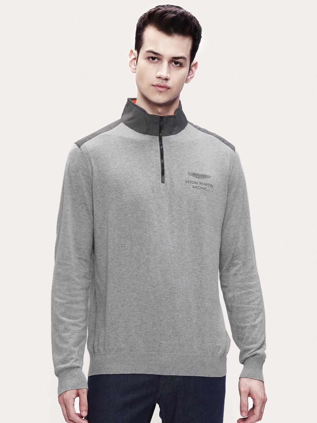 

HACKETT LONDON Men Grey Pullover