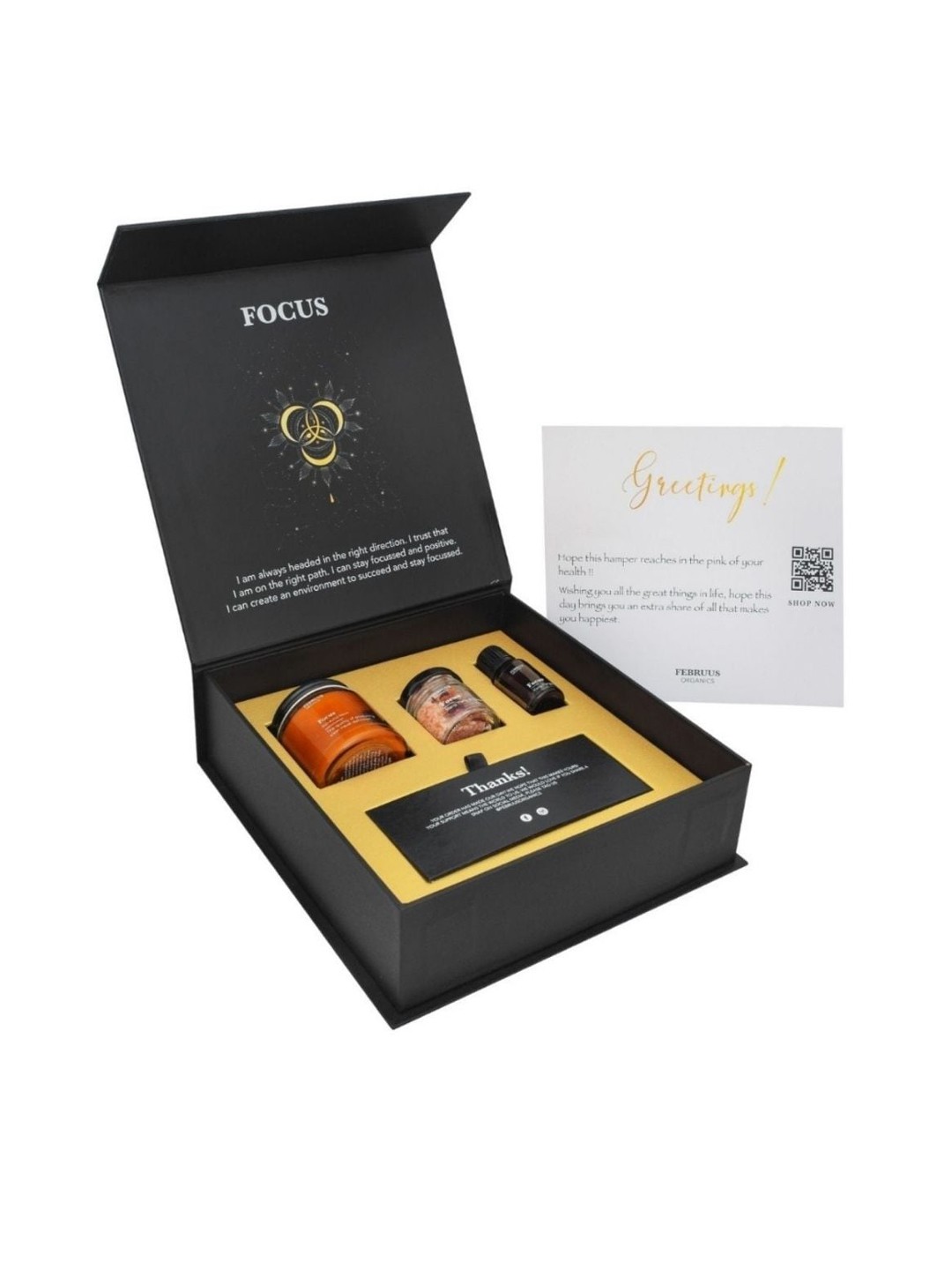 

Februus Organics AROMA HAMPER - FOCUS, Black