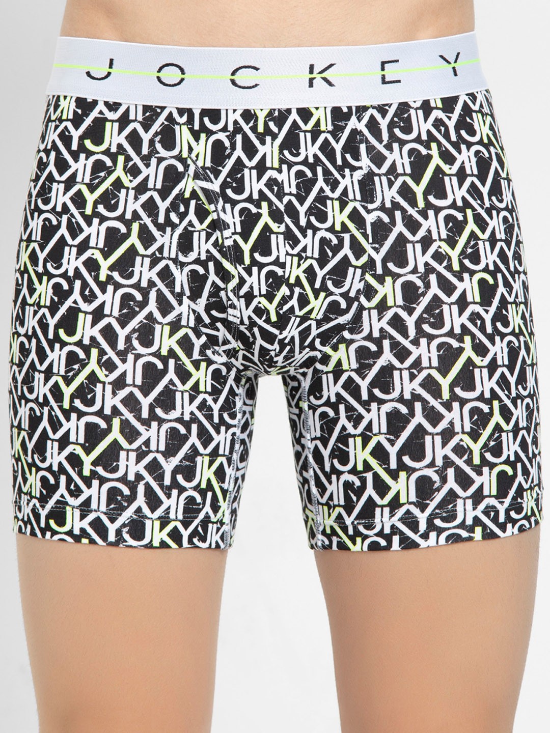 

Jockey Men Black & White Printed Trunk NY02-0101-BWL02