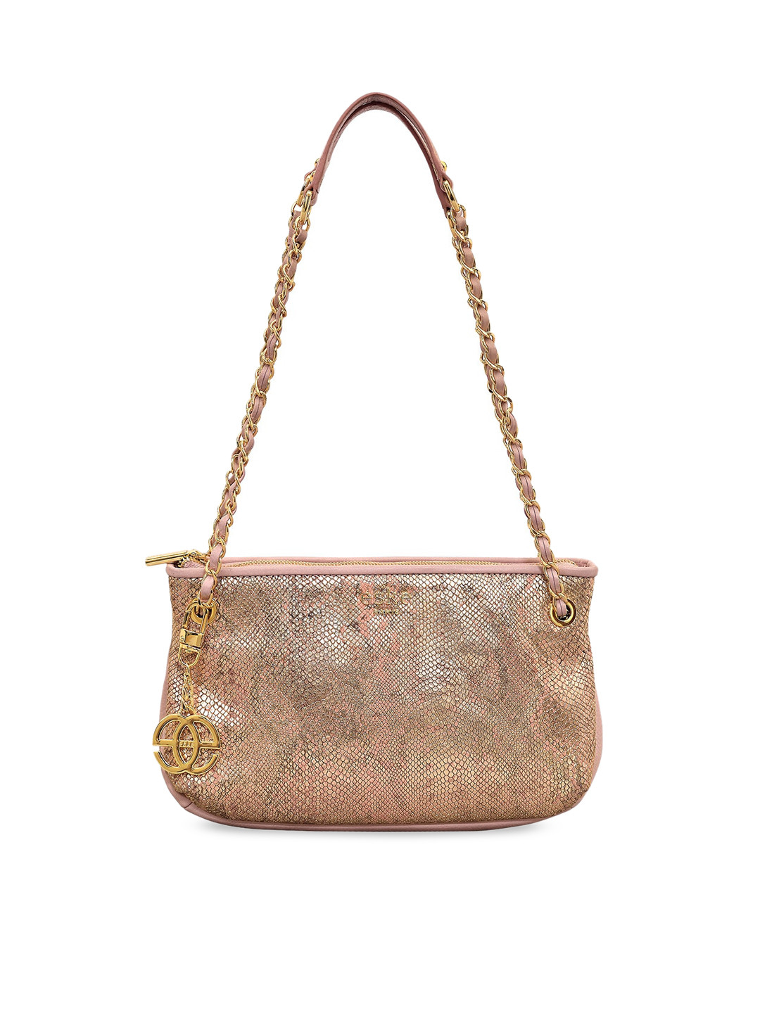 

Eske Rose Leather Structured Shoulder Bag