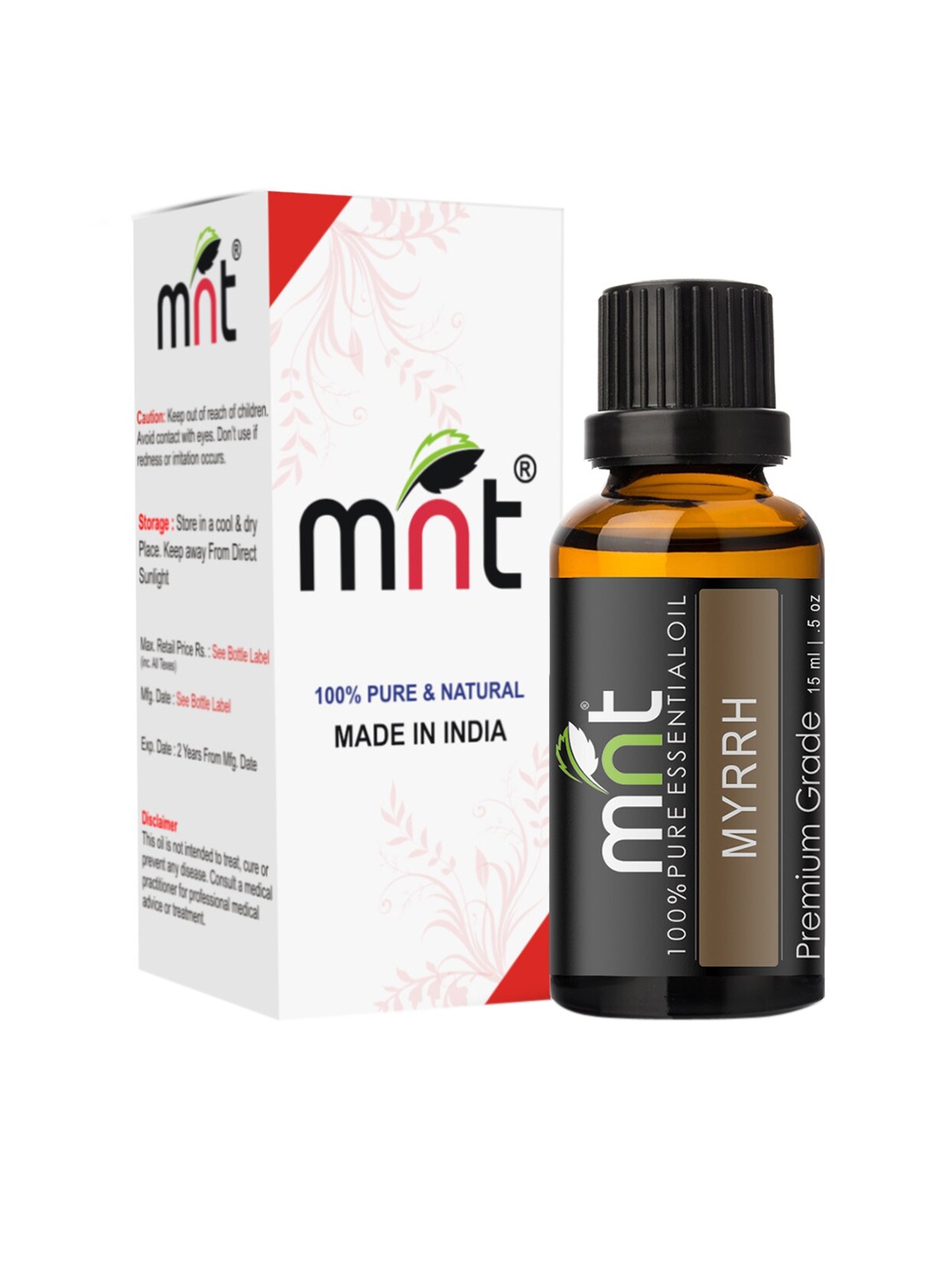 MNT Myrrh Essential Oil 15 ml, Yellow