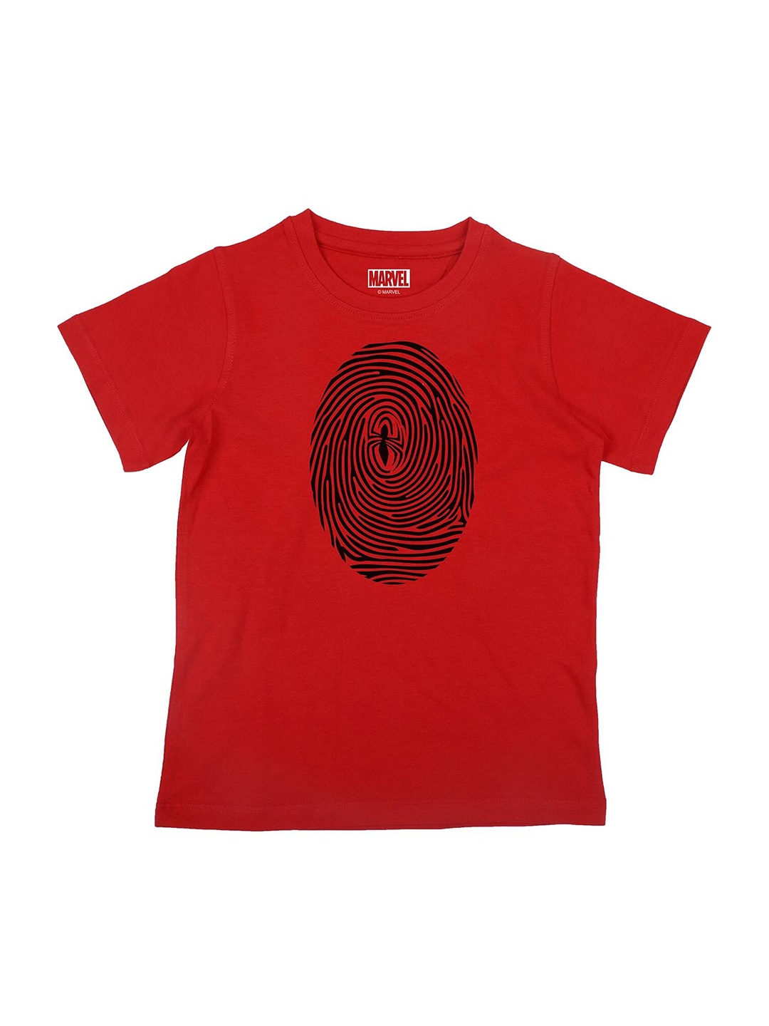 Marvel by Wear Your Mind Boys Blue Spiderman Printed Cotton T-shirt