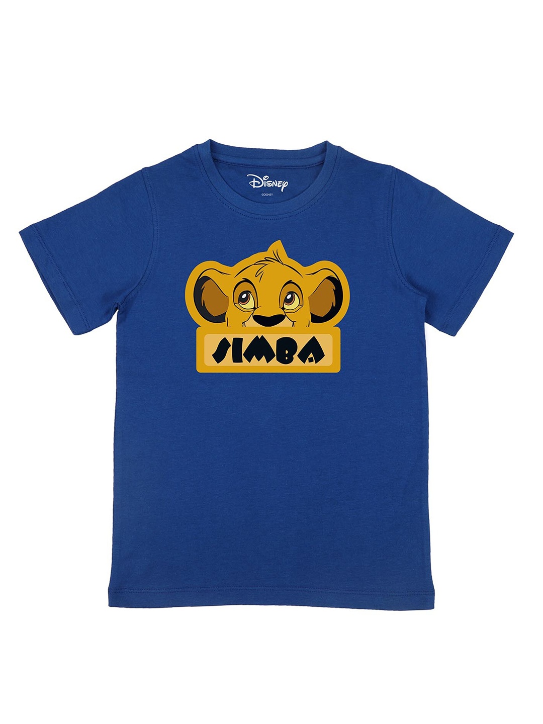 

Disney by Wear Your Mind Boys Blue Lion King Printed Cotton Pure Cotton T-shirt