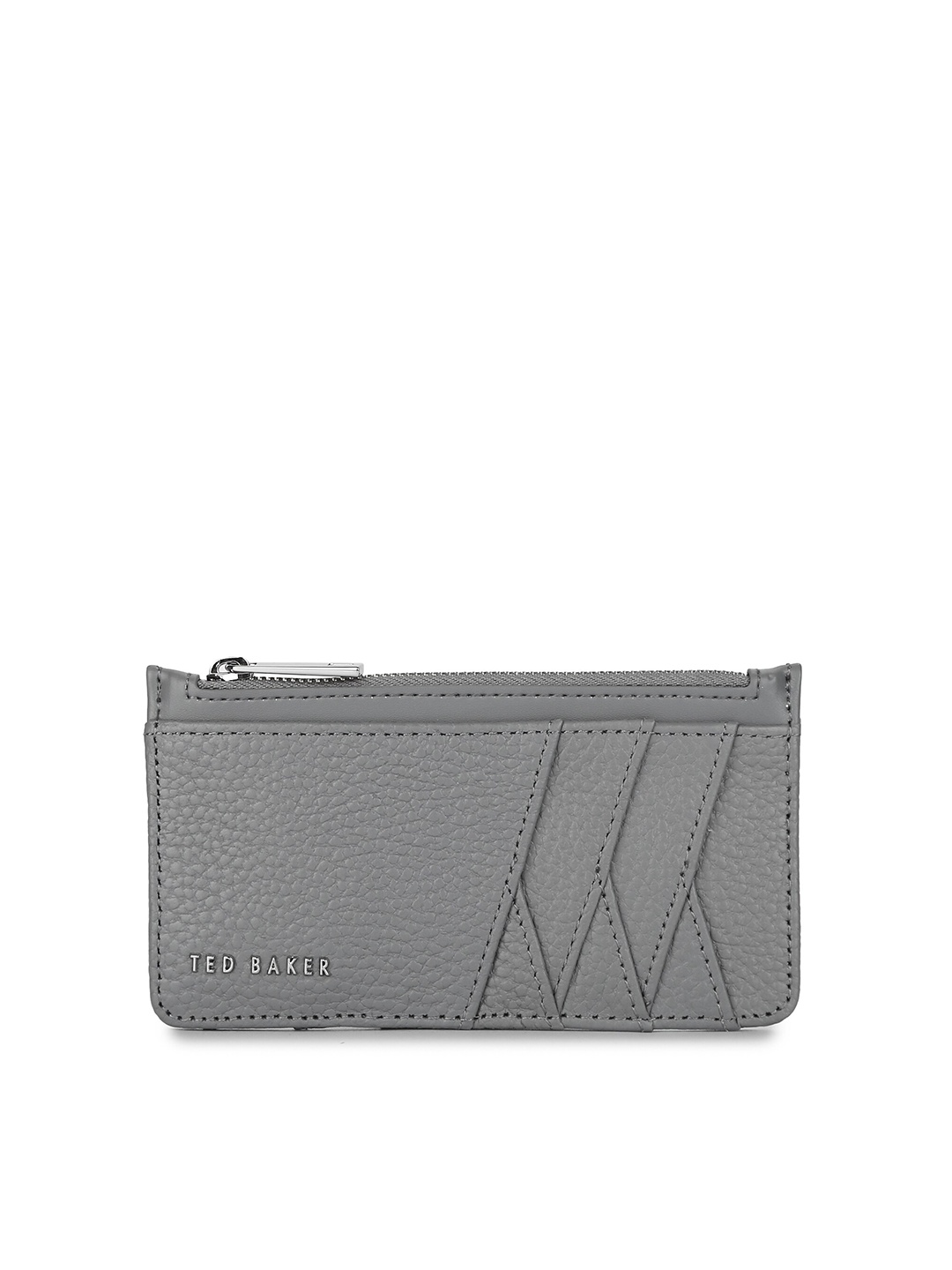 

Ted Baker Women Grey Solid Leather Card Holder