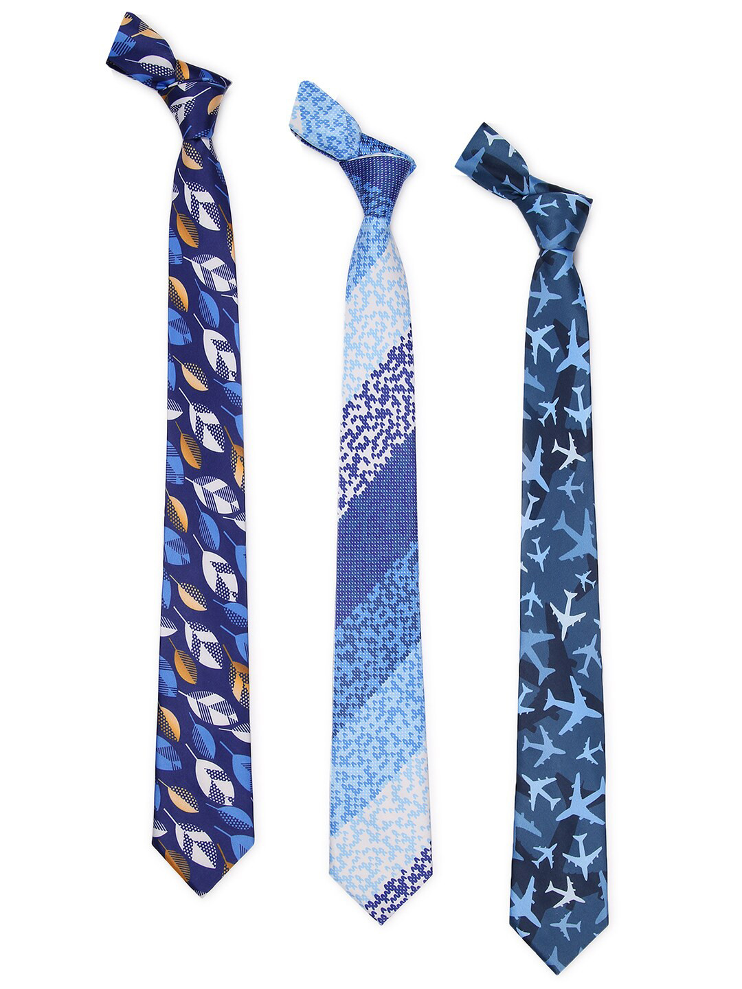 

Tossido Men Set of 3 Printed Broad Tie, Multi