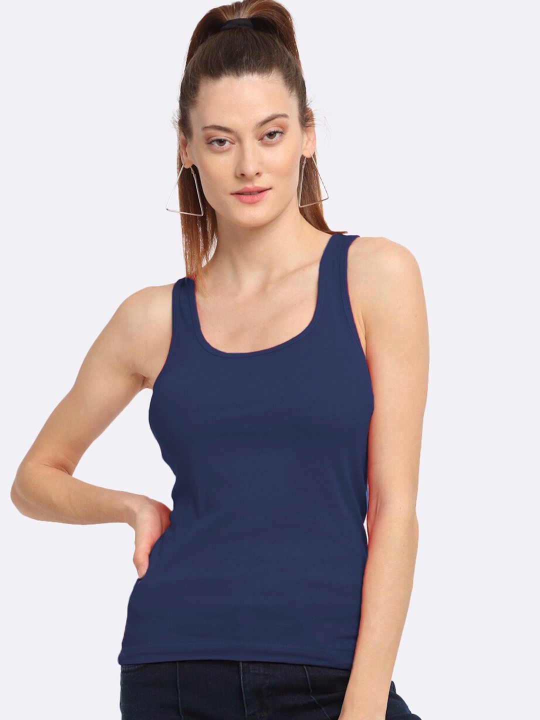 

Friskers Navy Blue Tank Top