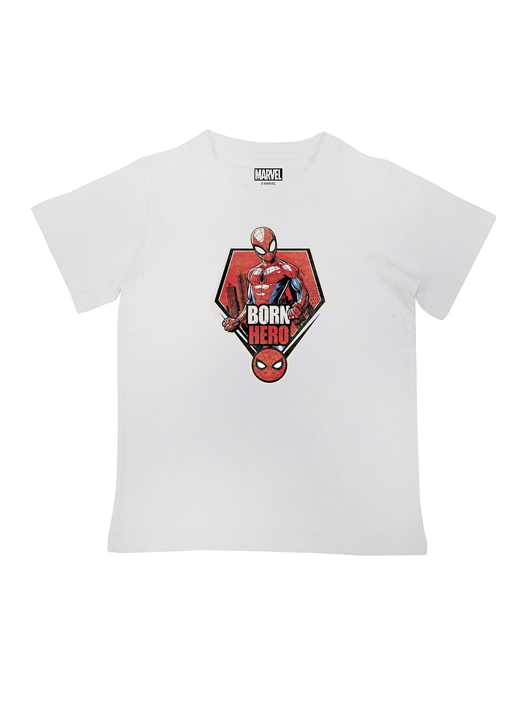

Marvel by Wear Your Mind Boys White Printed T-shirt