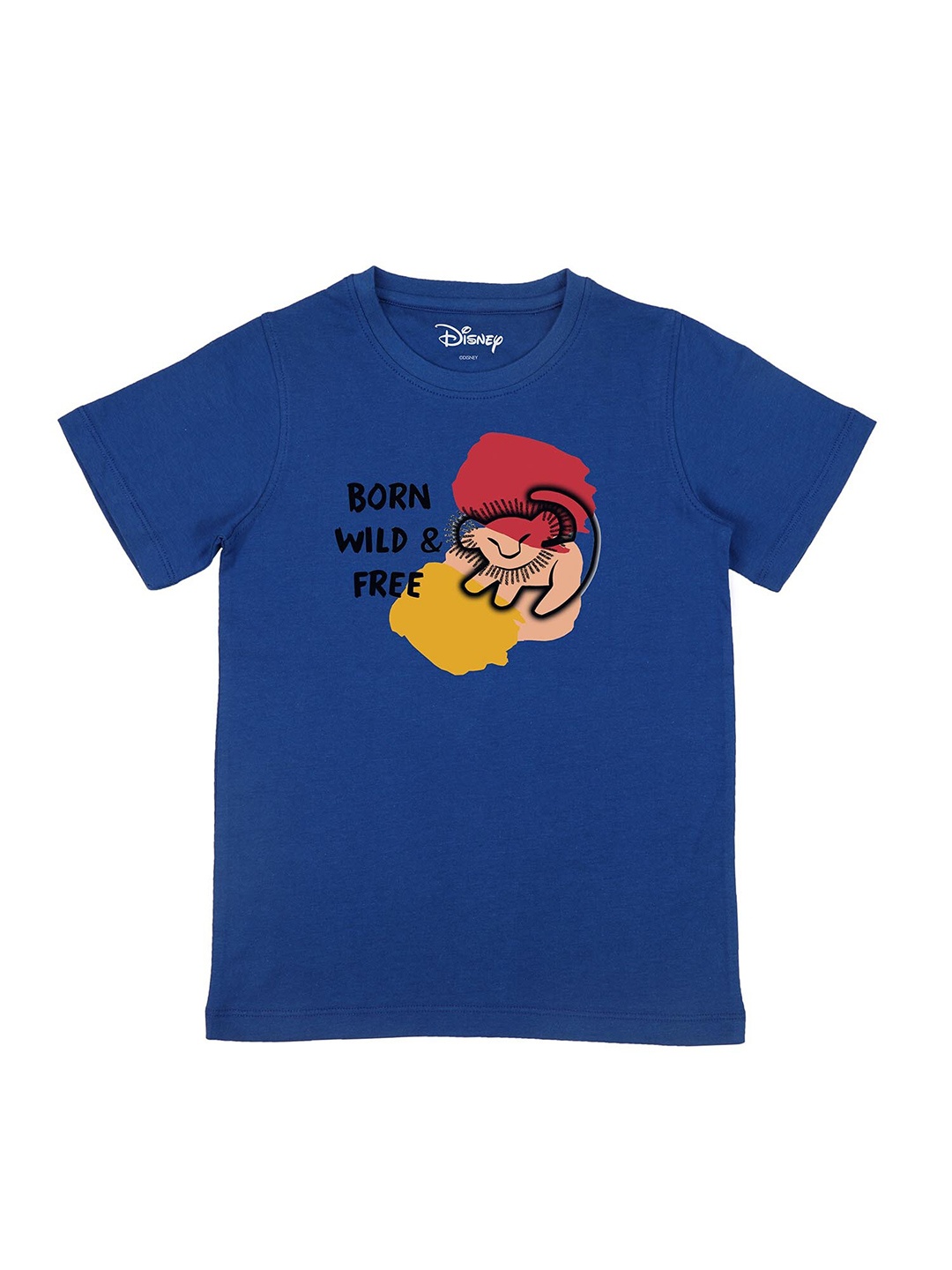 

Disney by Wear Your Mind Boys Blue Lion King Printed Cotton Pure Cotton T-shirt