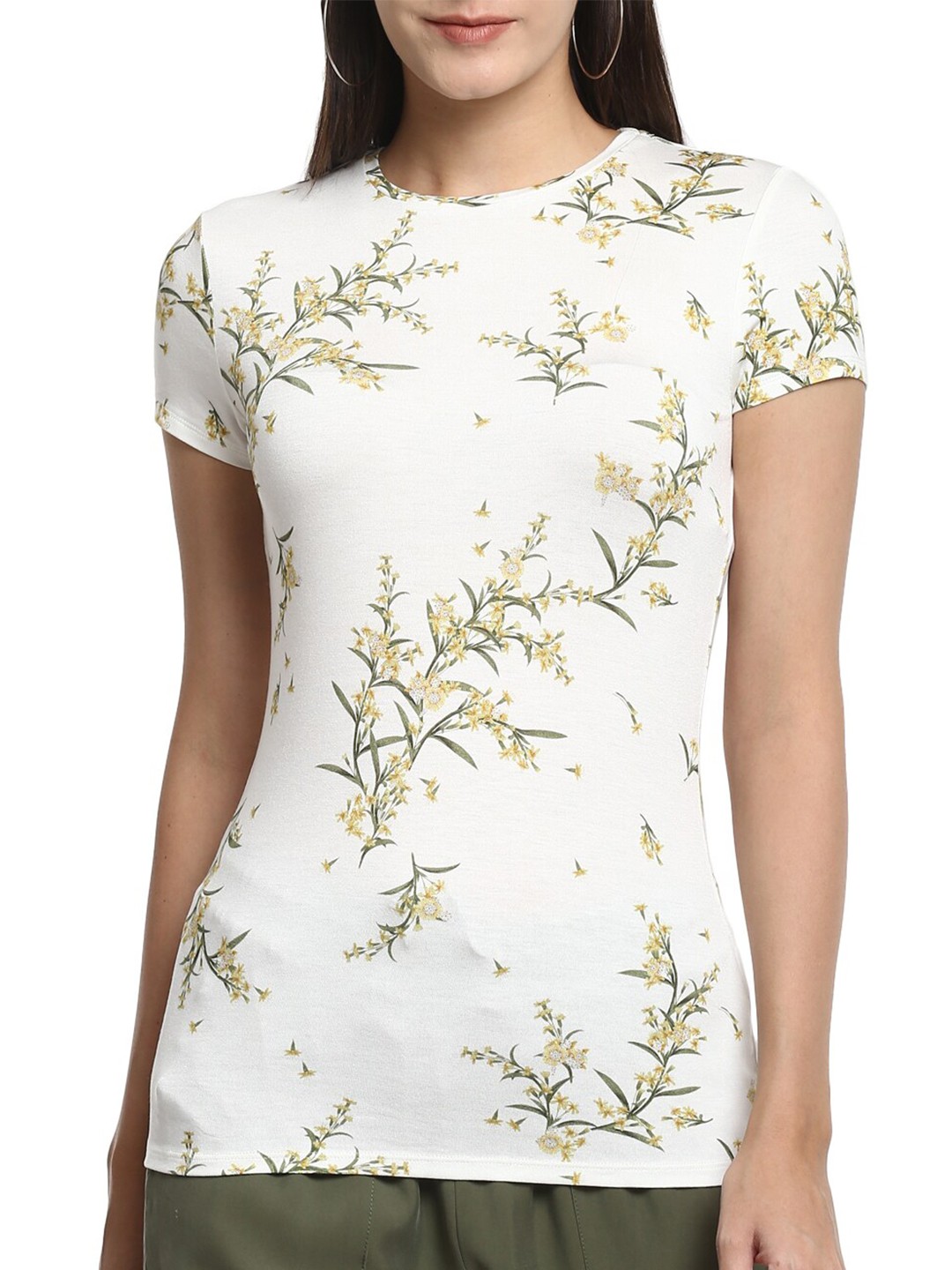 

Ted Baker White Floral Regular Top