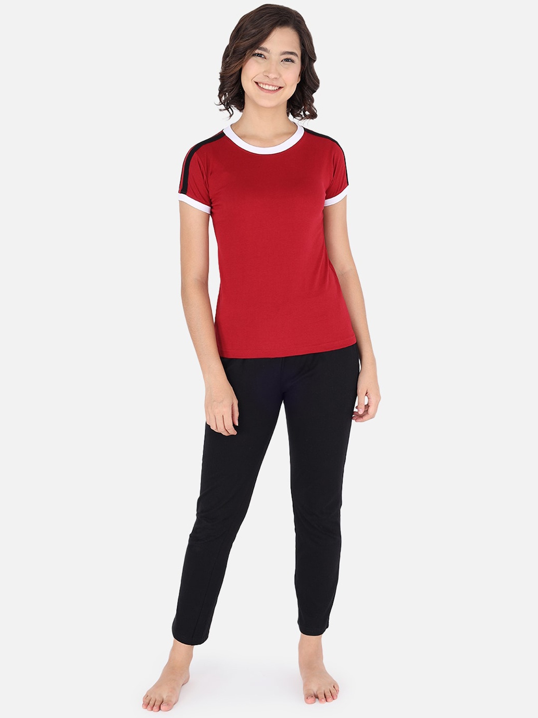 

The Dry State Women Multi & Black Night suit
