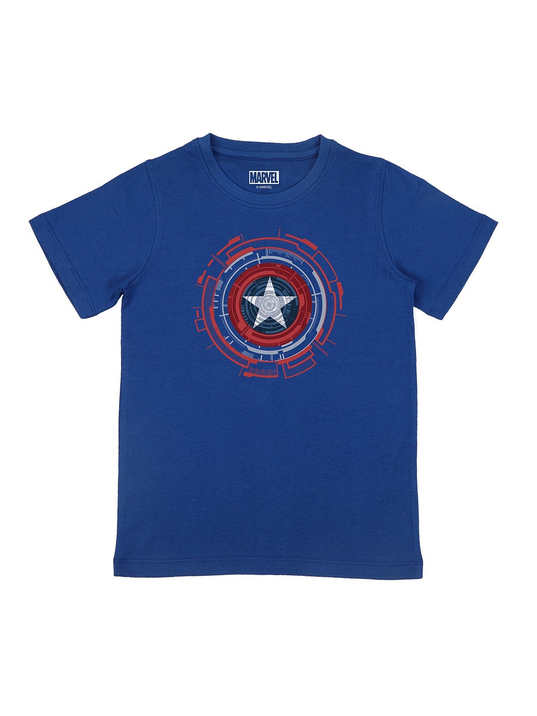 

Marvel by Wear Your Mind Boys Blue Printed Applique T-shirt