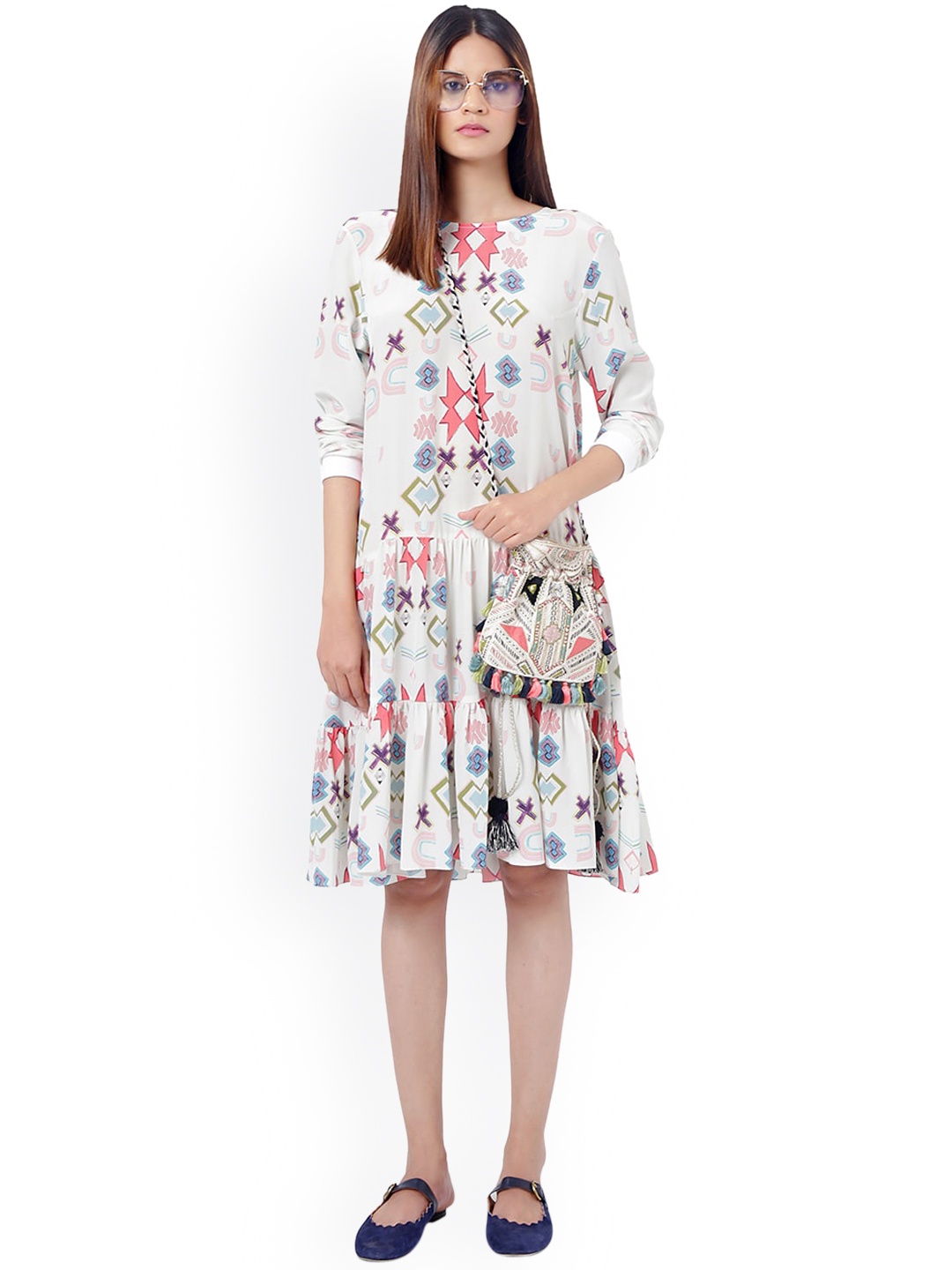 

PS PRET BY PAYAL SINGHAL White Crepe Dress