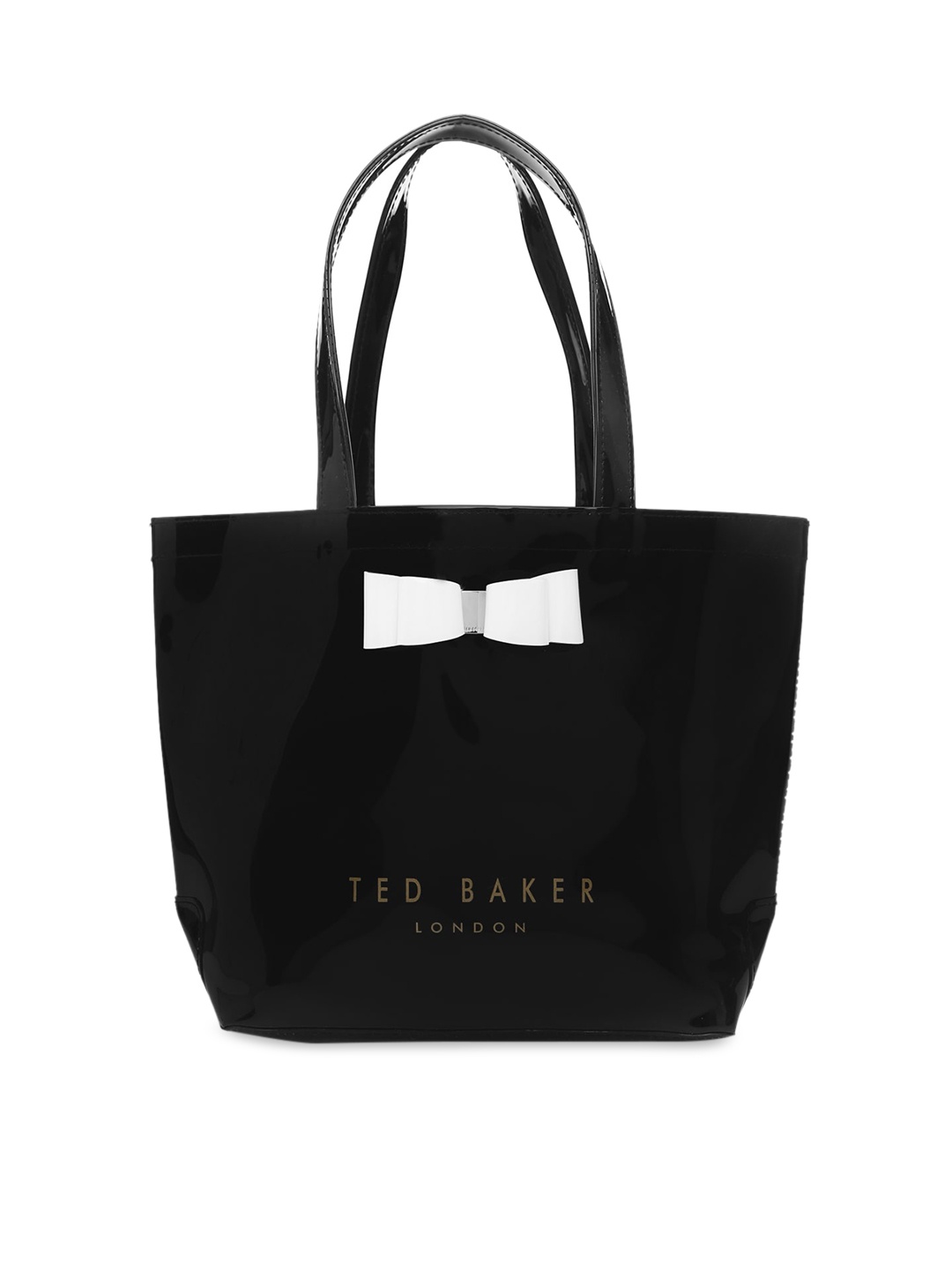 

Ted Baker Black Oversized Shopper Handheld Bag with Bow Detail