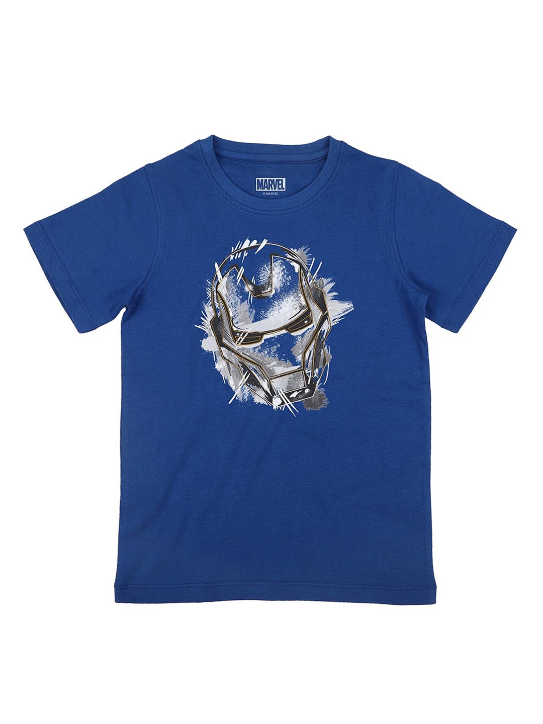 

Marvel by Wear Your Mind Boys Blue Avengers Printed Pure Cotton T-shirt
