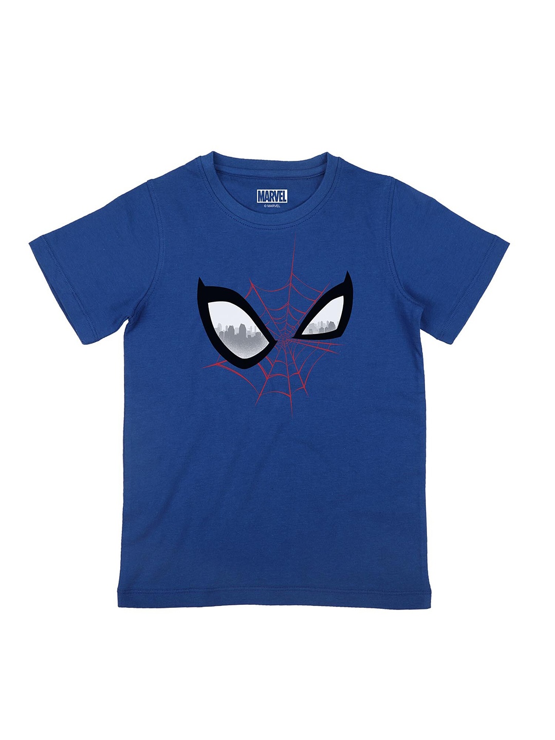 Marvel by Wear Your Mind Boys Blue Spiderman Printed T-shirt