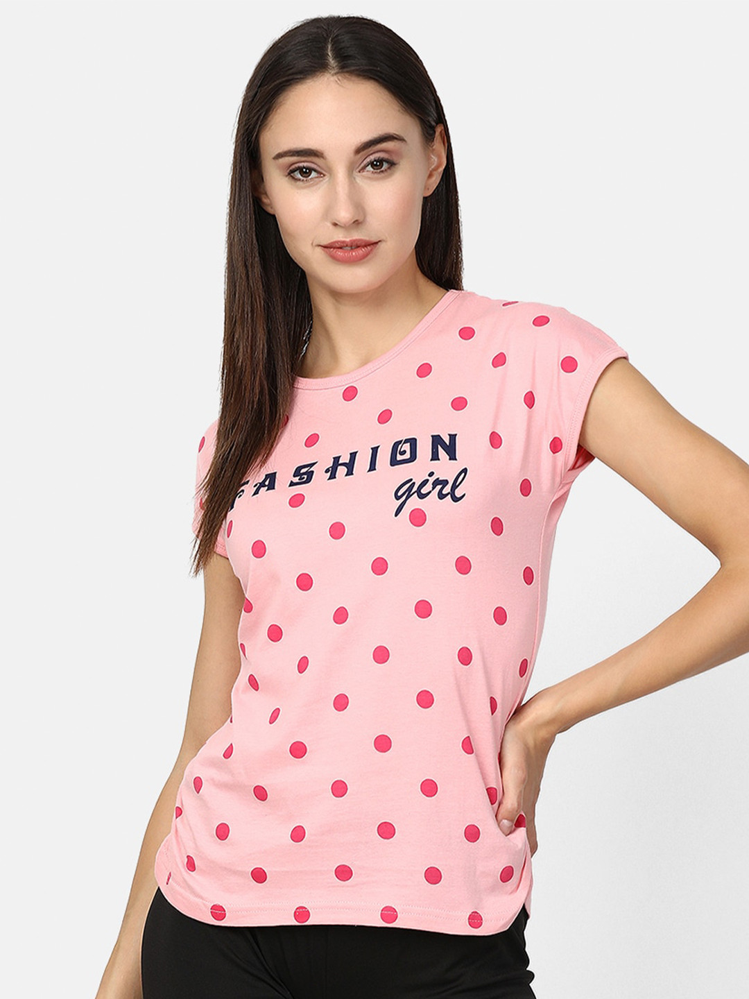 

V2 Value & Variety Women Pink Printed Regular Top