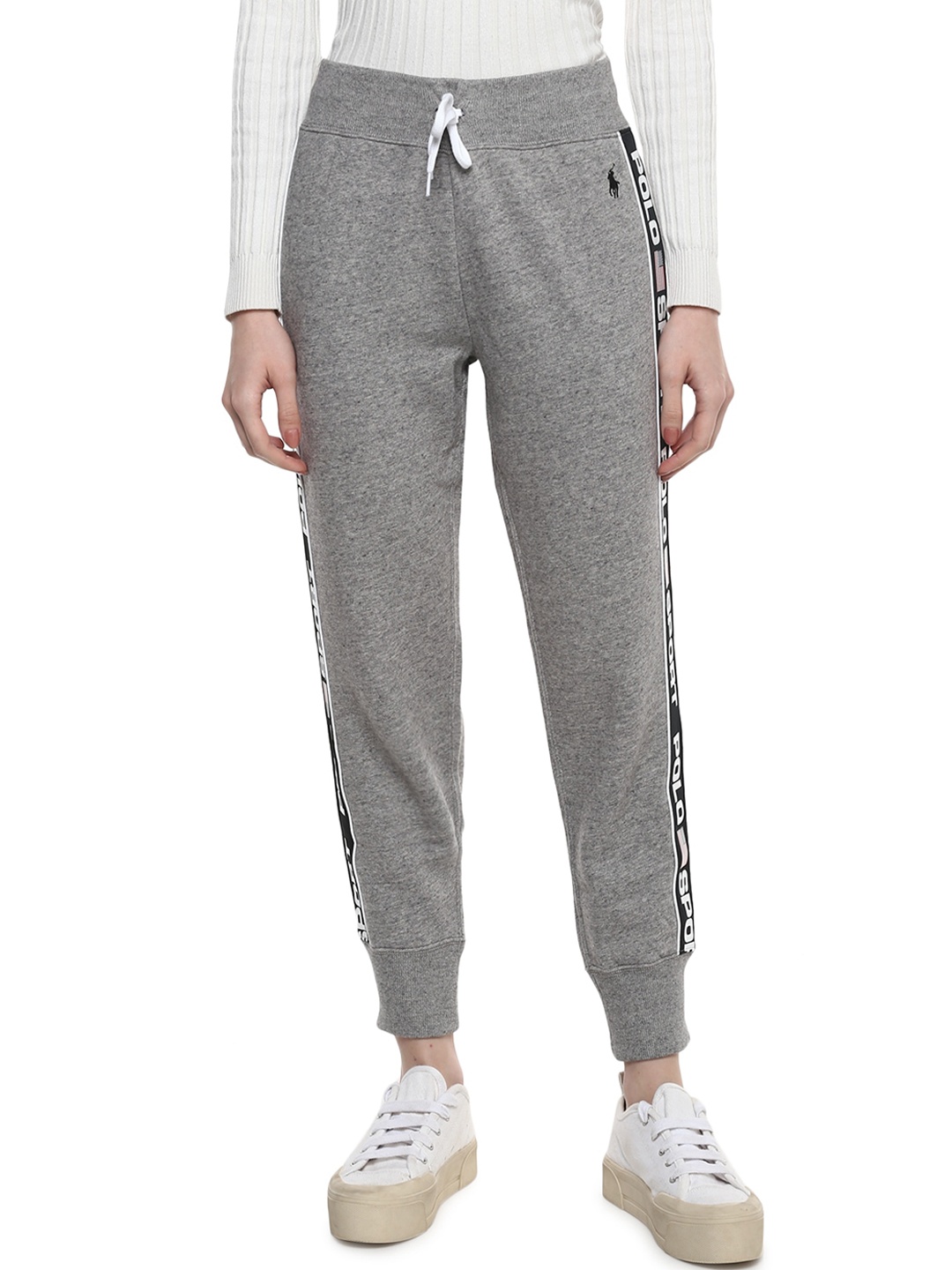 

Polo Ralph Lauren Women Grey Solid Cotton Joggers