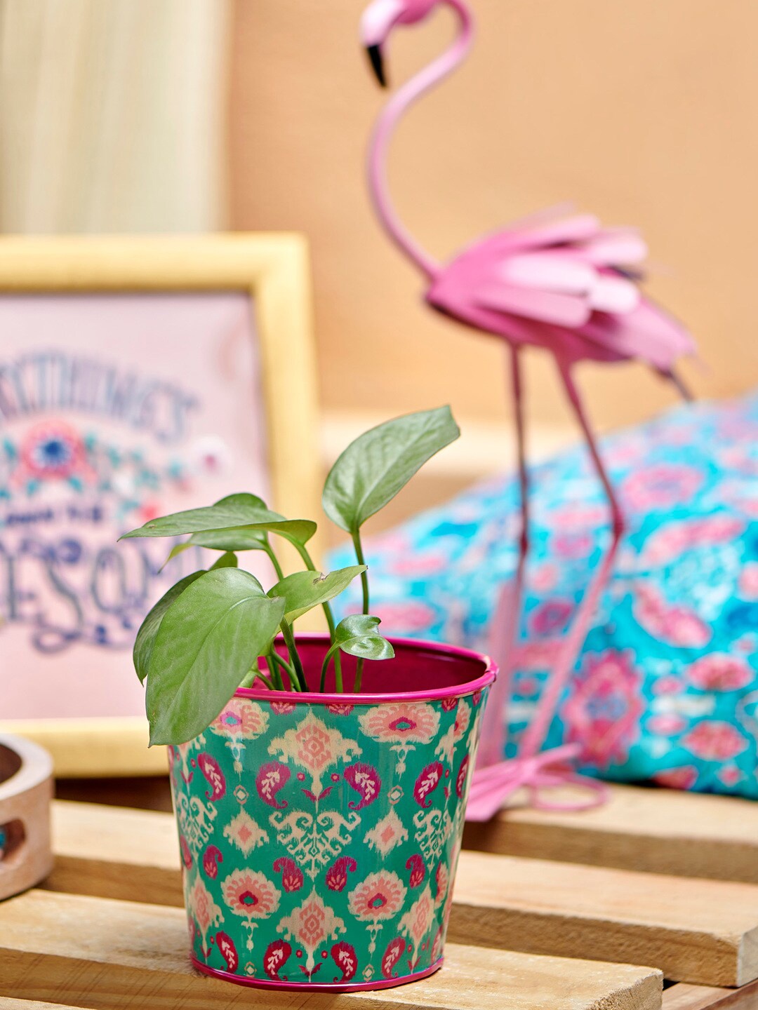 

Chumbak Multicoloured Sanganer Ikat Potholder, Multi