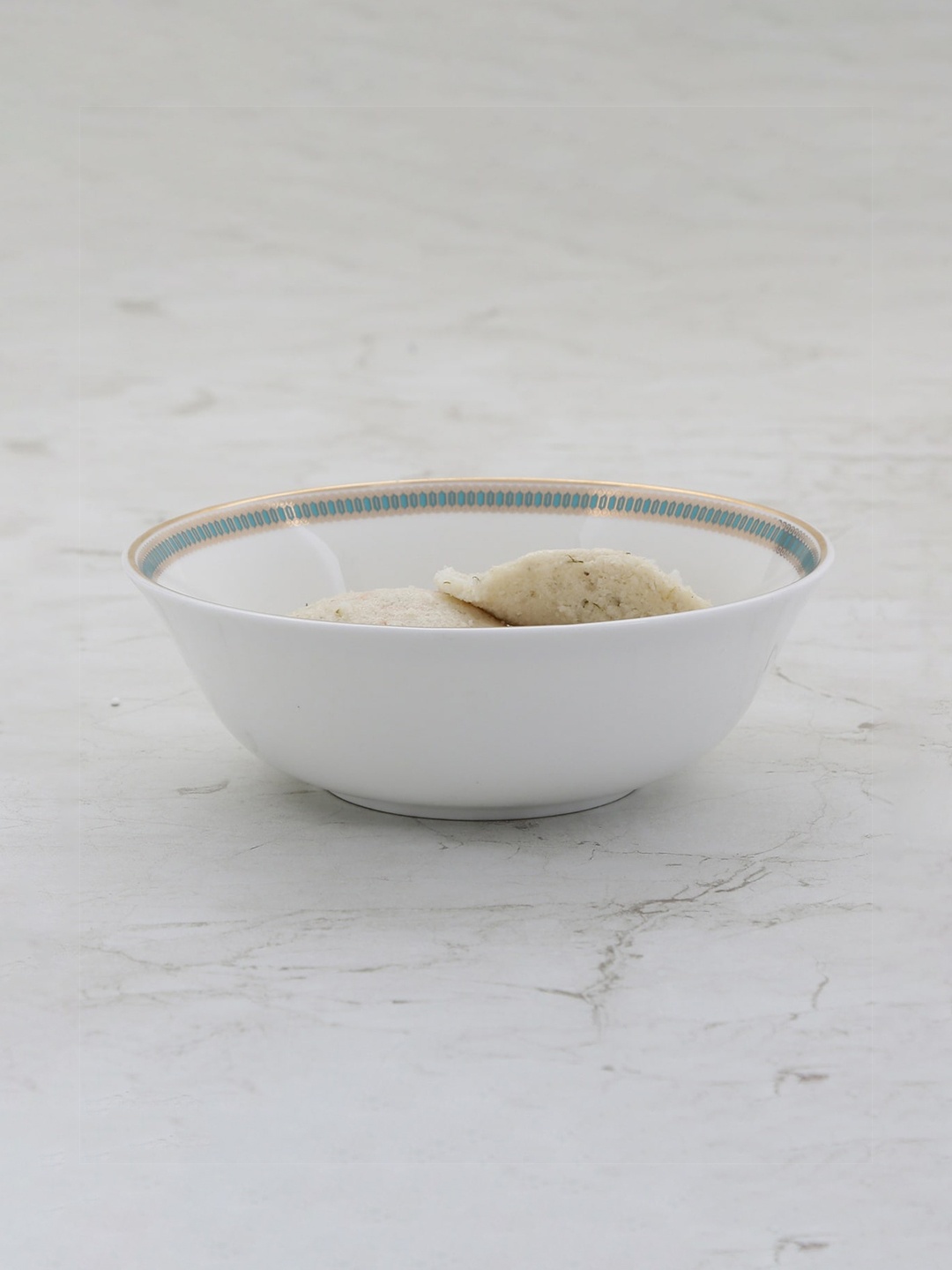 

Home Centre White Altius Printed Serving Bowl 1000 ml