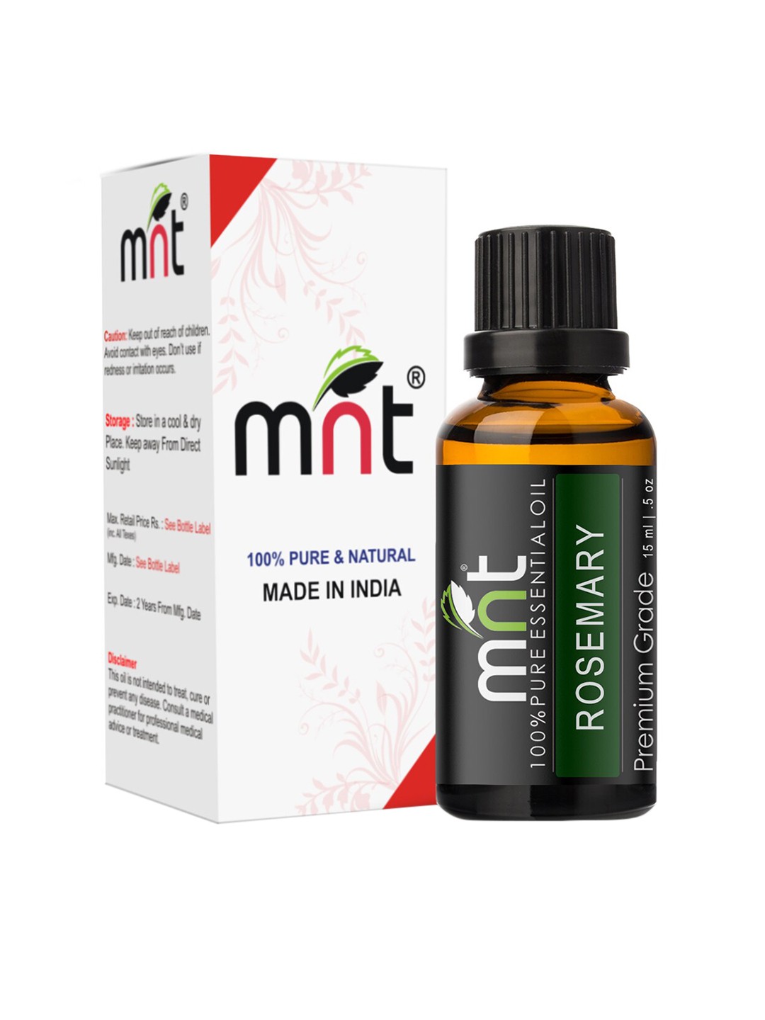

MNT Rosemary Essential Oil 15 ml, Black