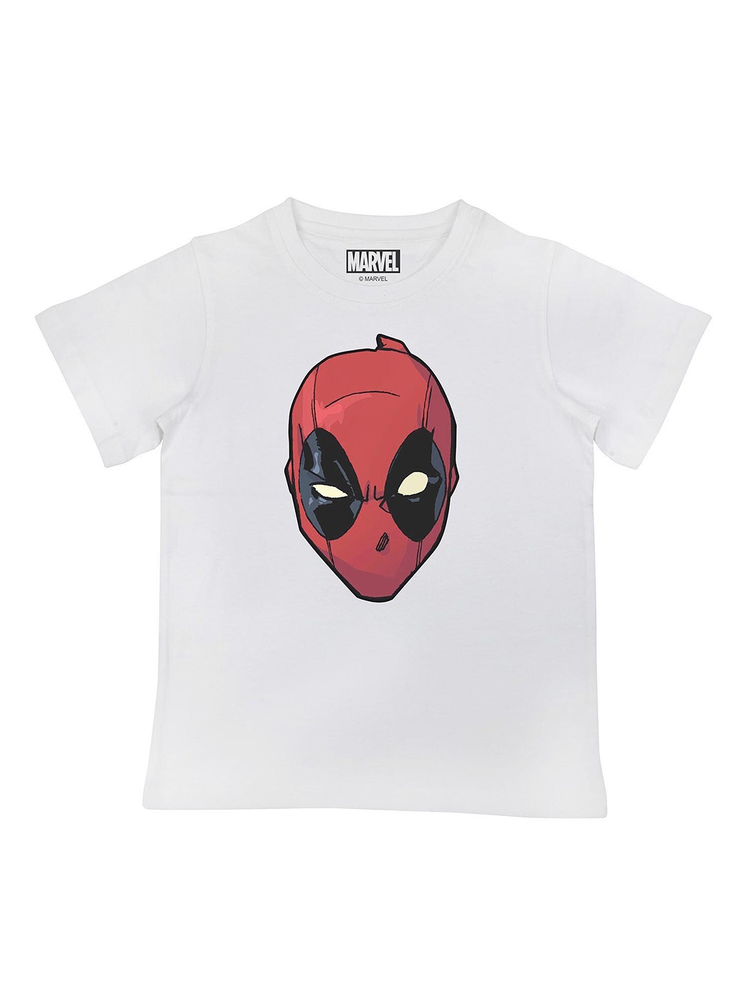 Marvel by Wear Your Mind Boys White Printed Spiderman Cotton T-shirt