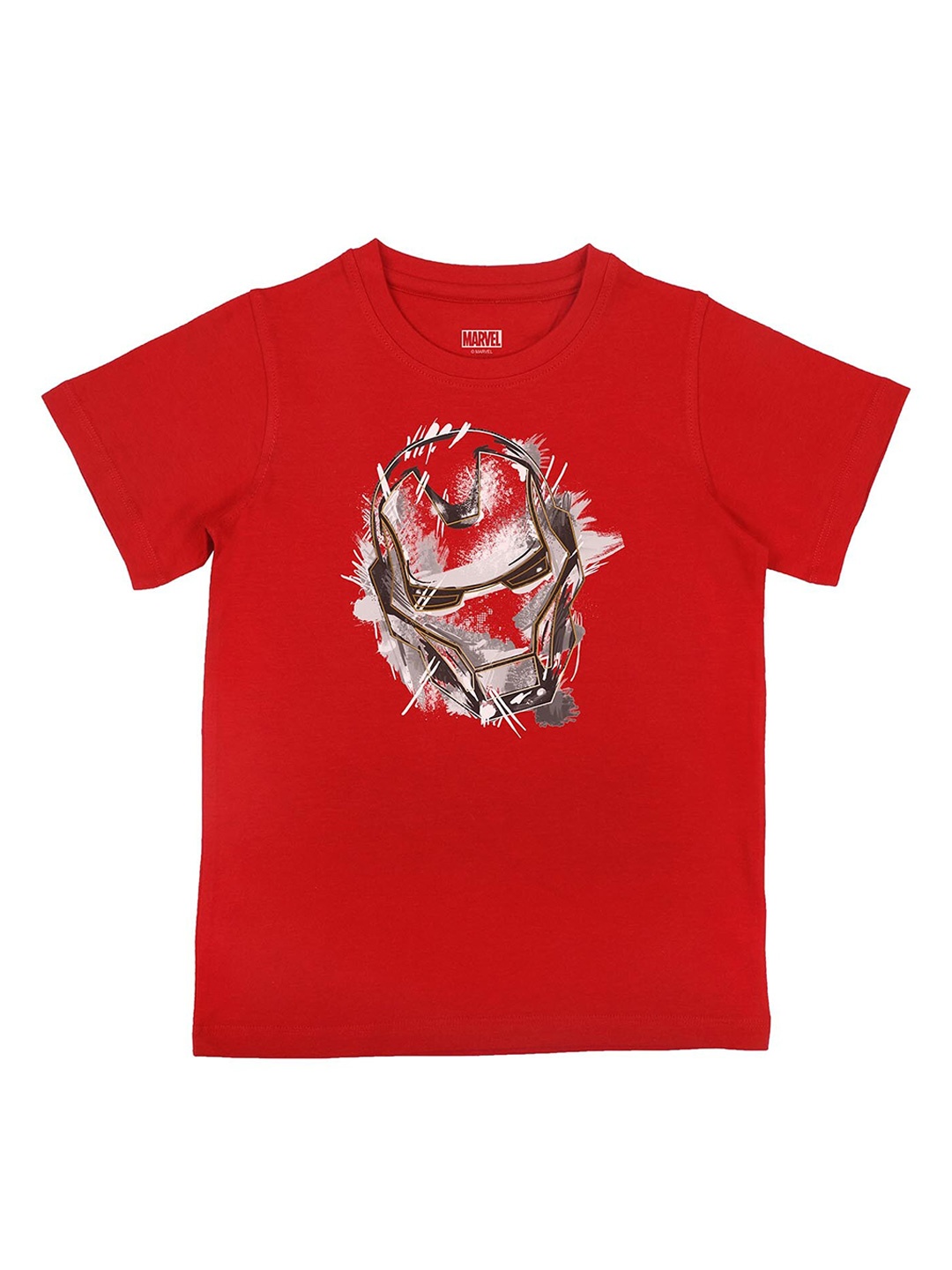 

Marvel by Wear Your Mind Boys Red Grey Ironman Printed T-shirt