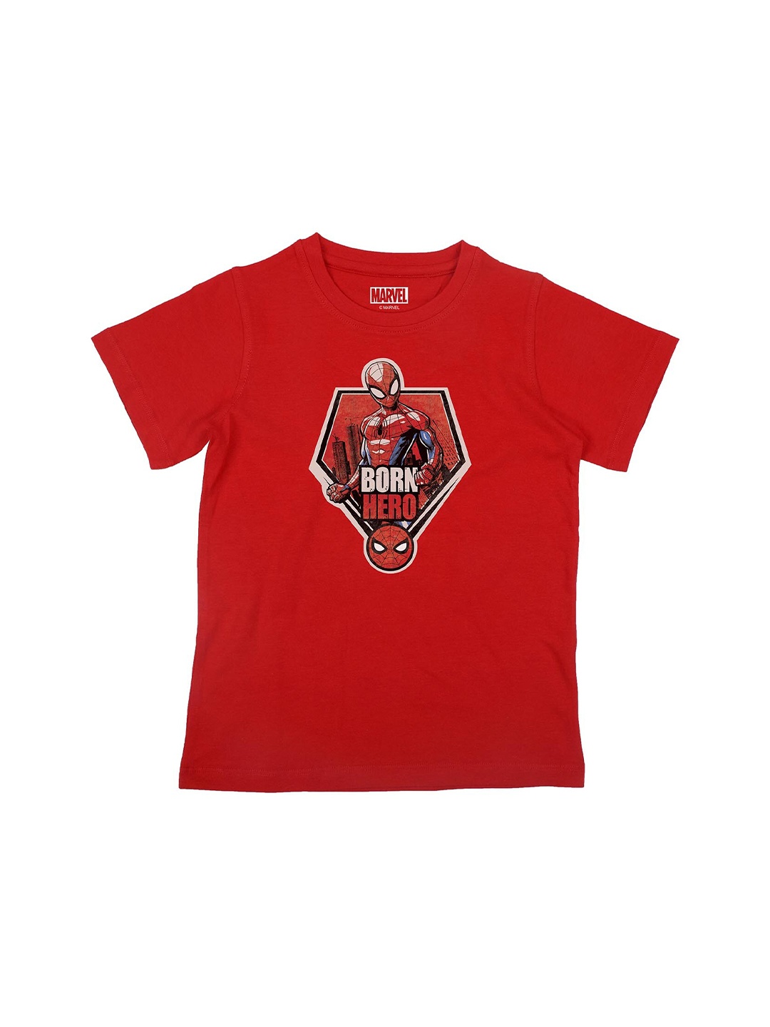 Marvel by Wear Your Mind Boys Red Spiderman Printed T-shirt
