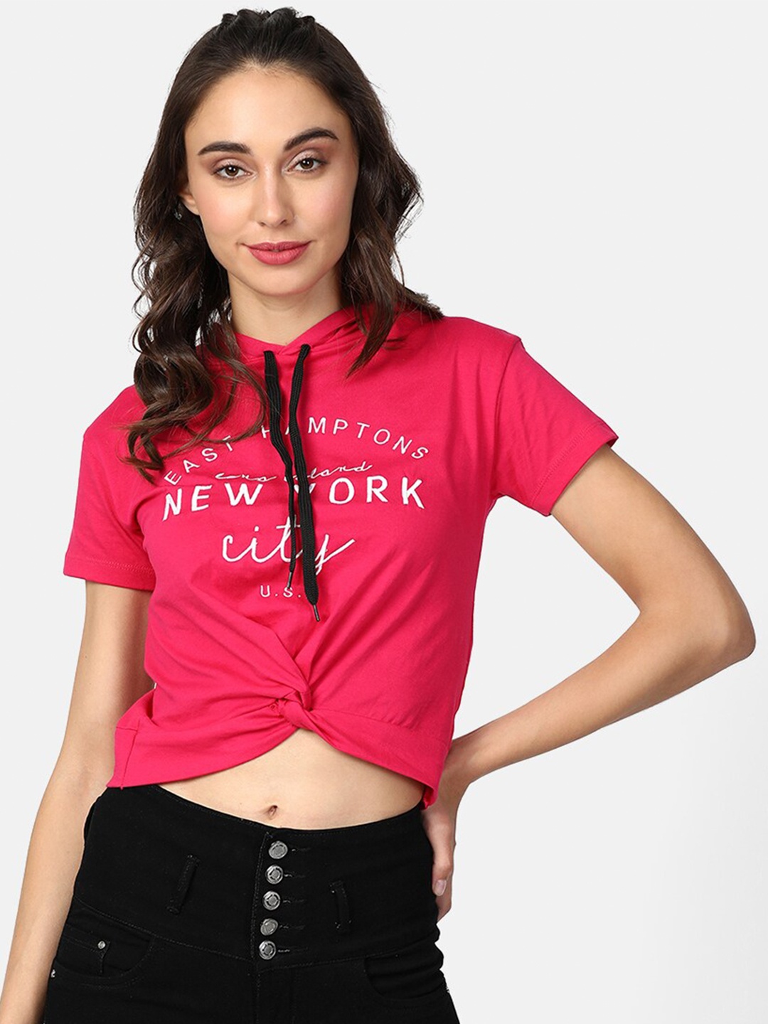 

V2 Value & Variety Pink Regular Crop Top