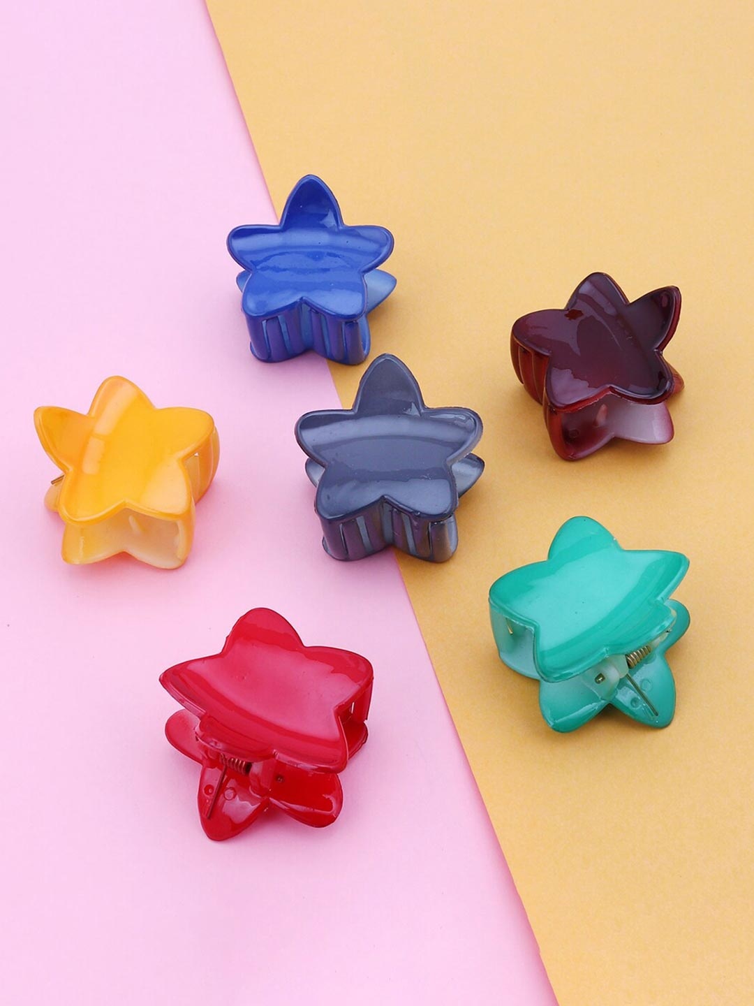 

Sukkhi Women Multicoloured Set of 6 Claw Clip, Blue