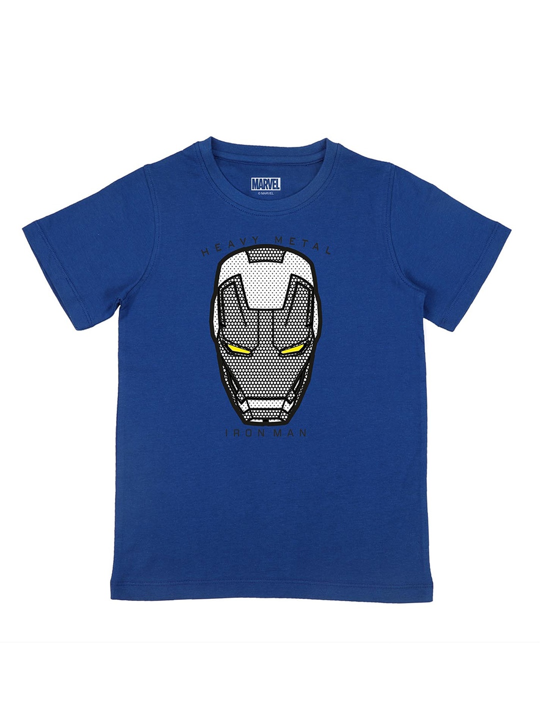 

Marvel by Wear Your Mind Boys Blue Iron Man Printed Cotton Pure Cotton T-shirt
