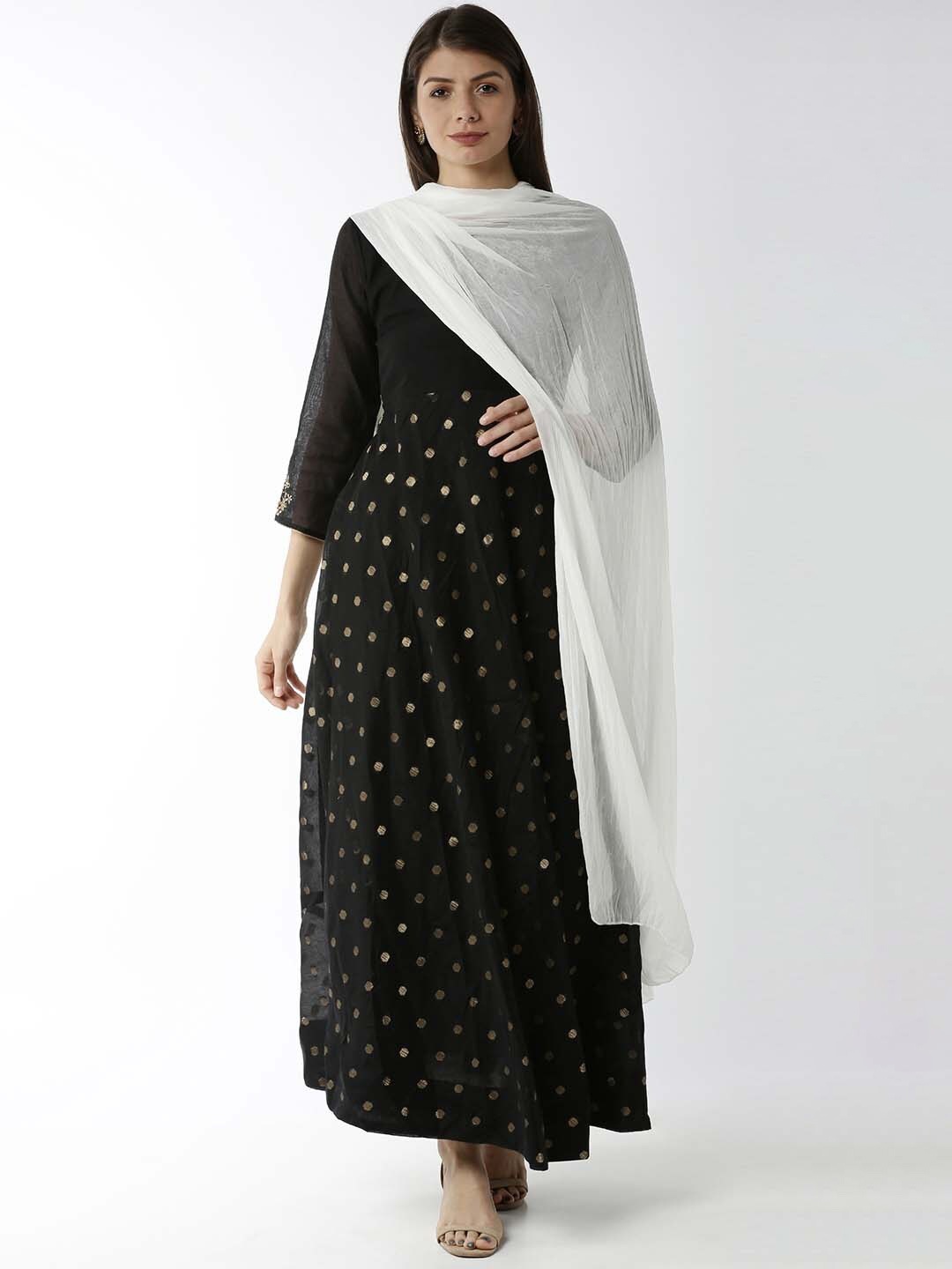 

Soch Off White Poly Georgette Solid Dupatta