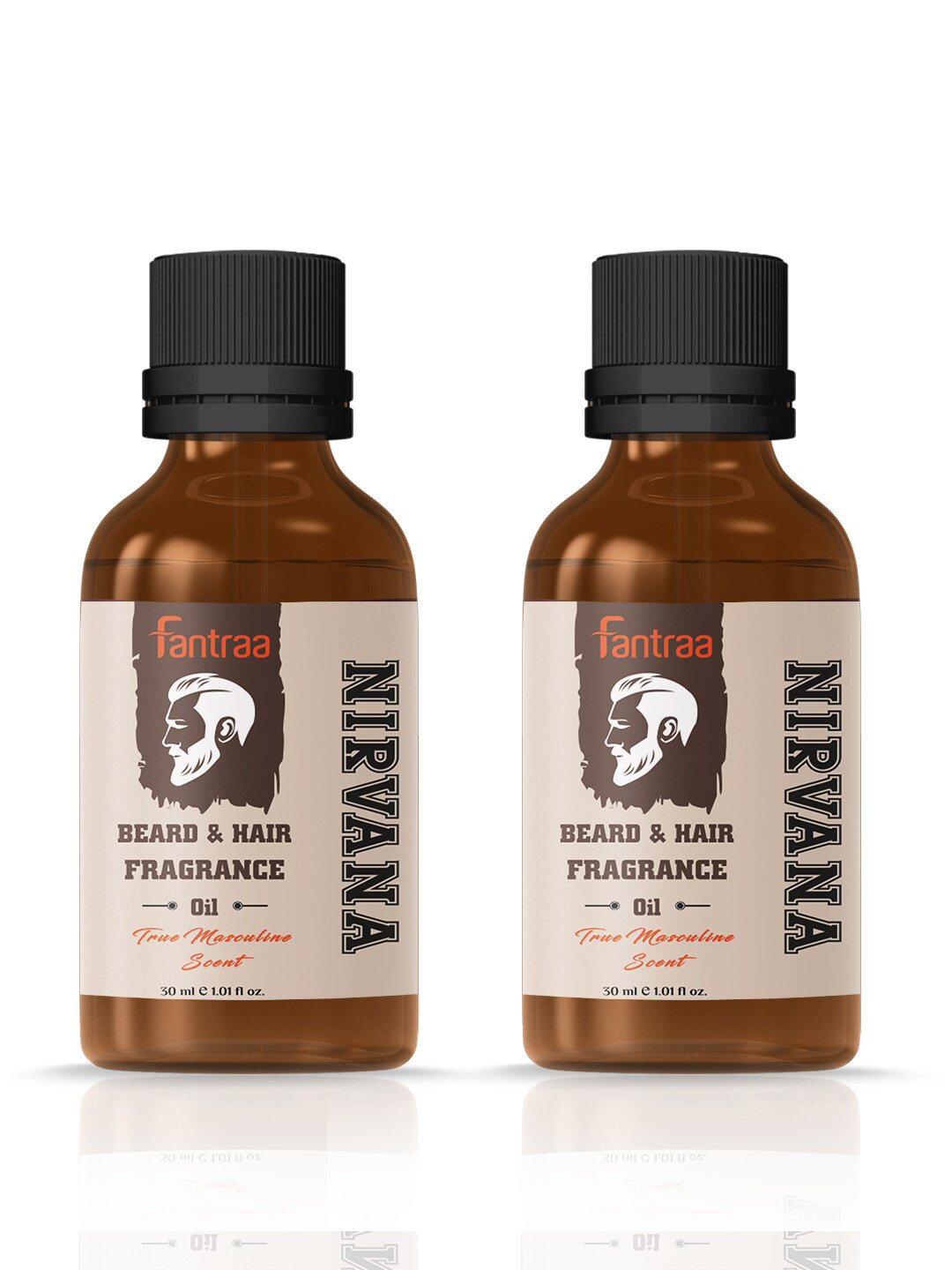 

NIRVANA Set of 2 Nirvana Beard & Hair Fragrance Oil 30 ml, Cream