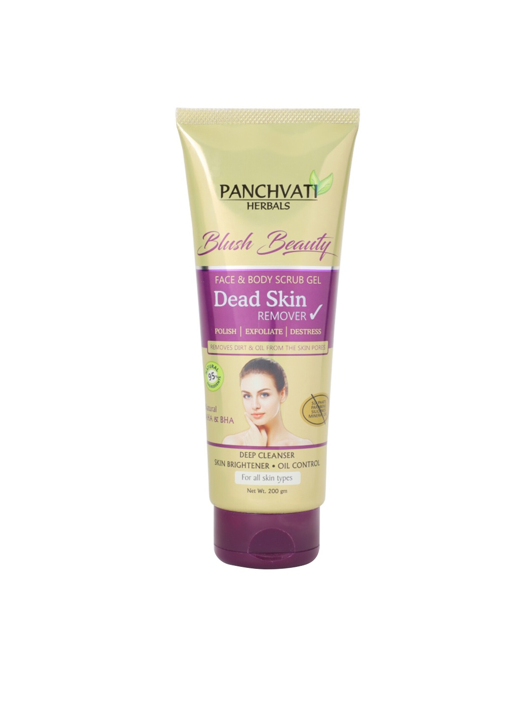 

PANCHVATI HERBALS Face & Body Dead Skin Remover Gel 200 gm, Purple