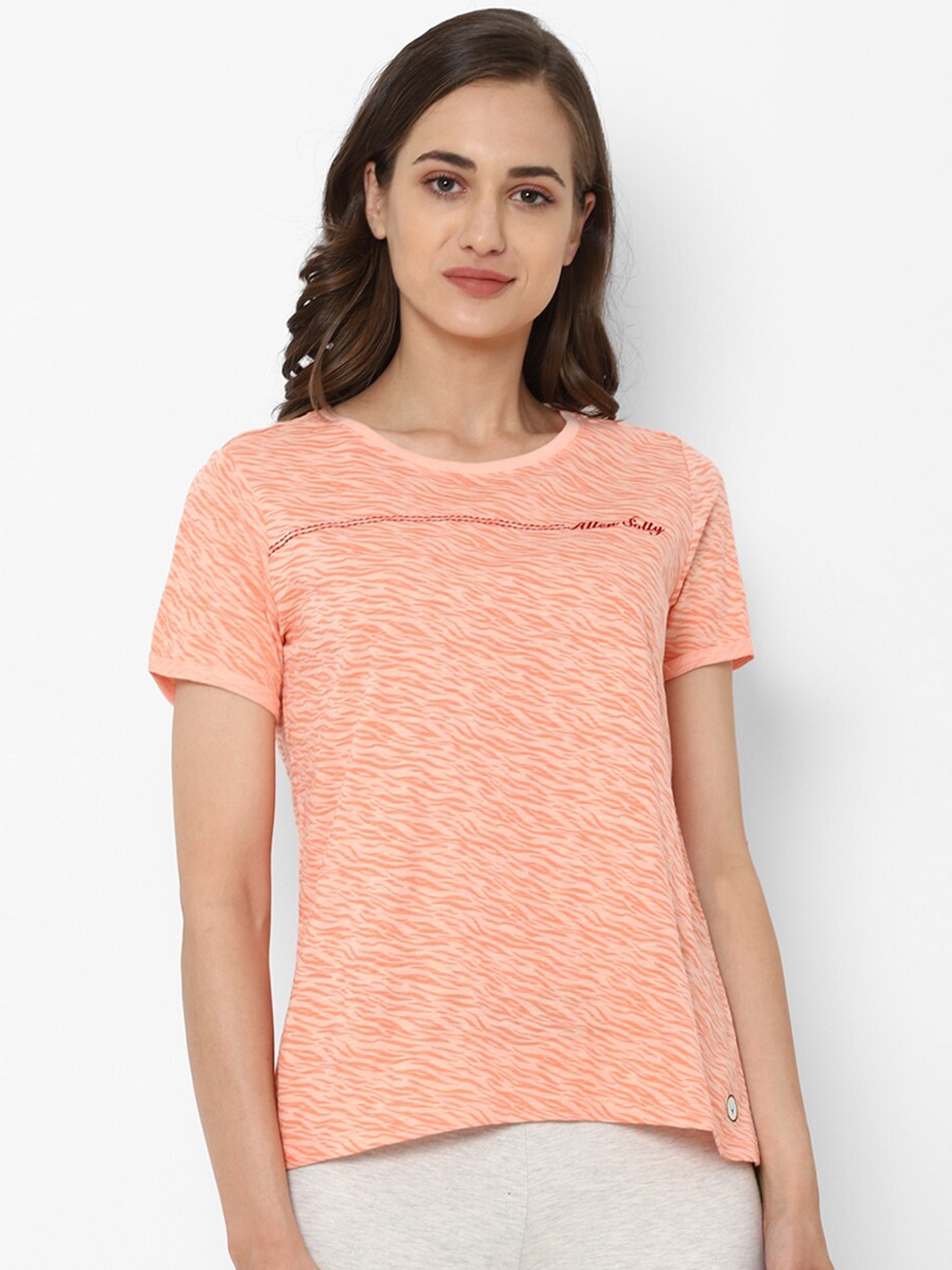 

Allen Solly Woman Women Peach T-shirt