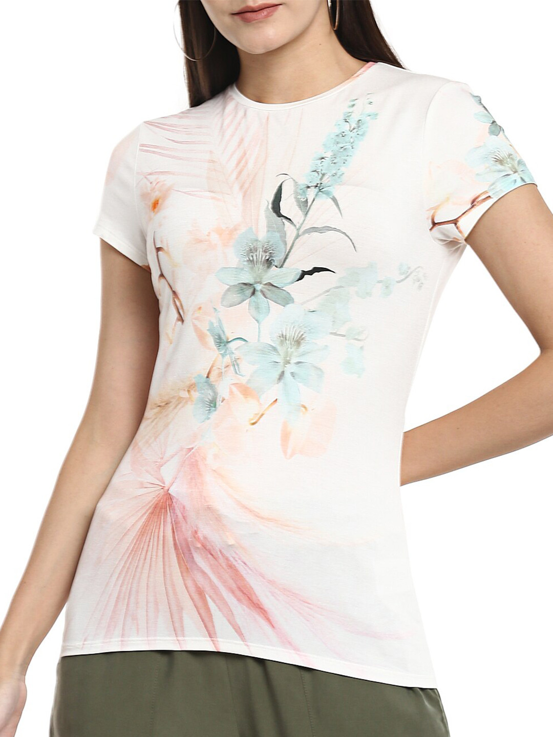 

Ted Baker Cream Floral Regular Top
