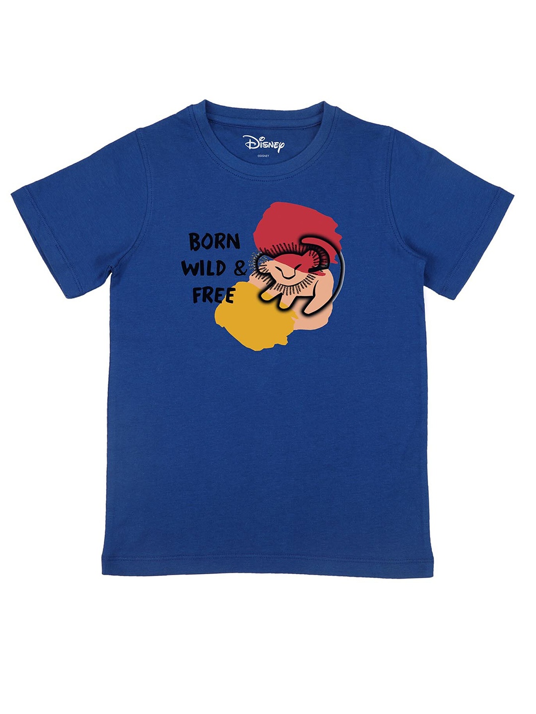 

Disney by Wear Your Mind Boys Blue Lion King Printed T-shirt