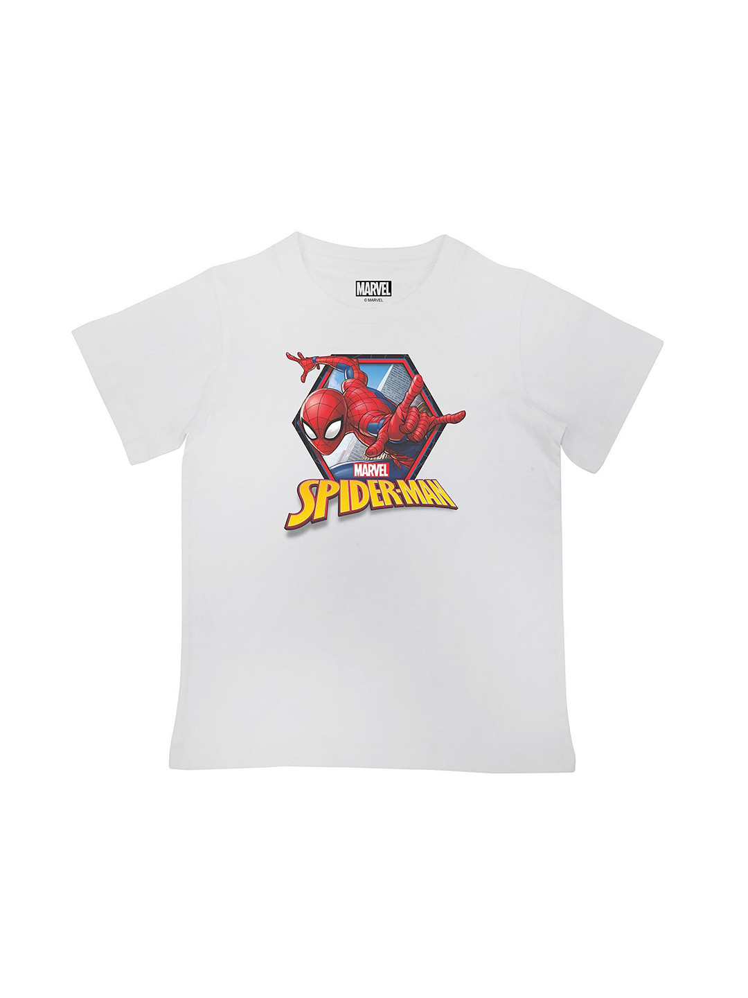 

Marvel by Wear Your Mind Boys White Spiderman Printed T-shirt