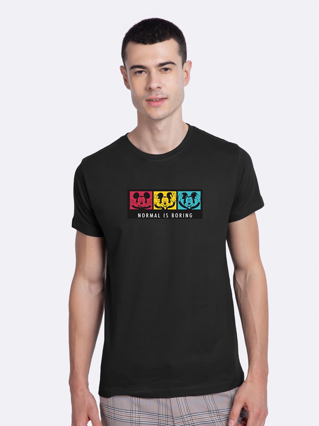 

Bewakoof Men Black Printed T-shirt