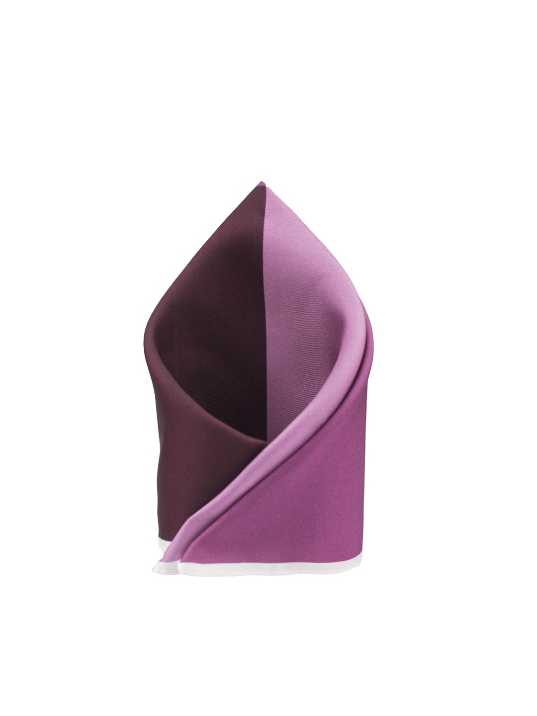 The Tie Hub Men Pink & Brown Printed Silk Pocket Square