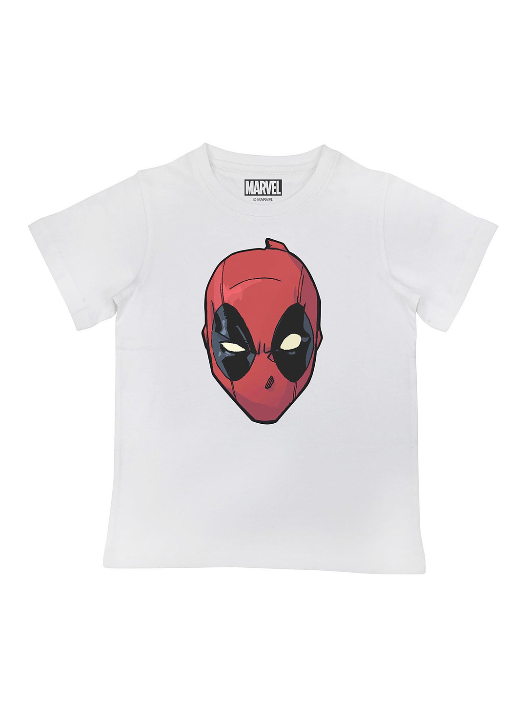 

Marvel by Wear Your Mind Boys White Deadpool Printed T-shirt