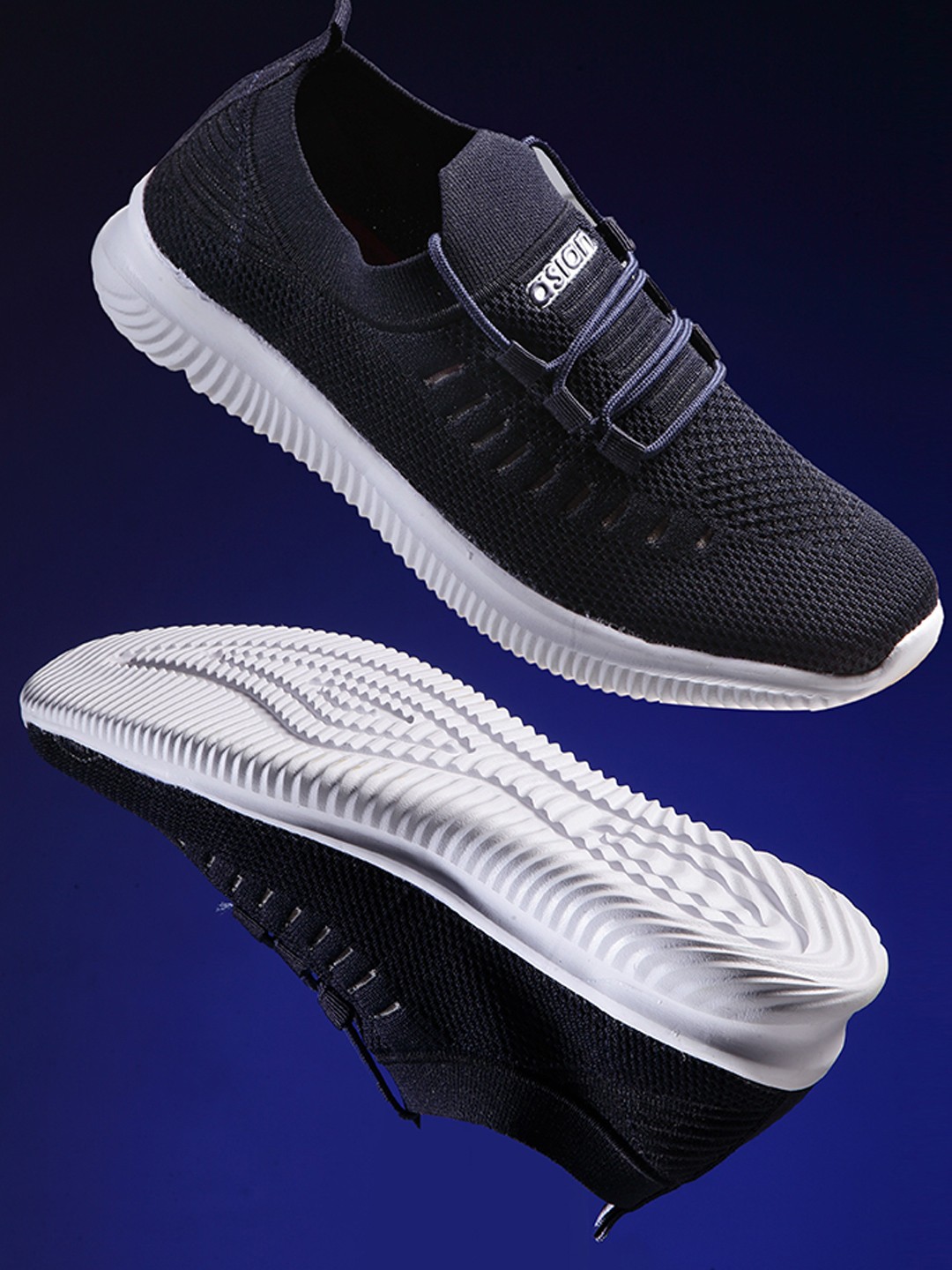 

ASIAN Men Navy Blue Mesh Running Shoes