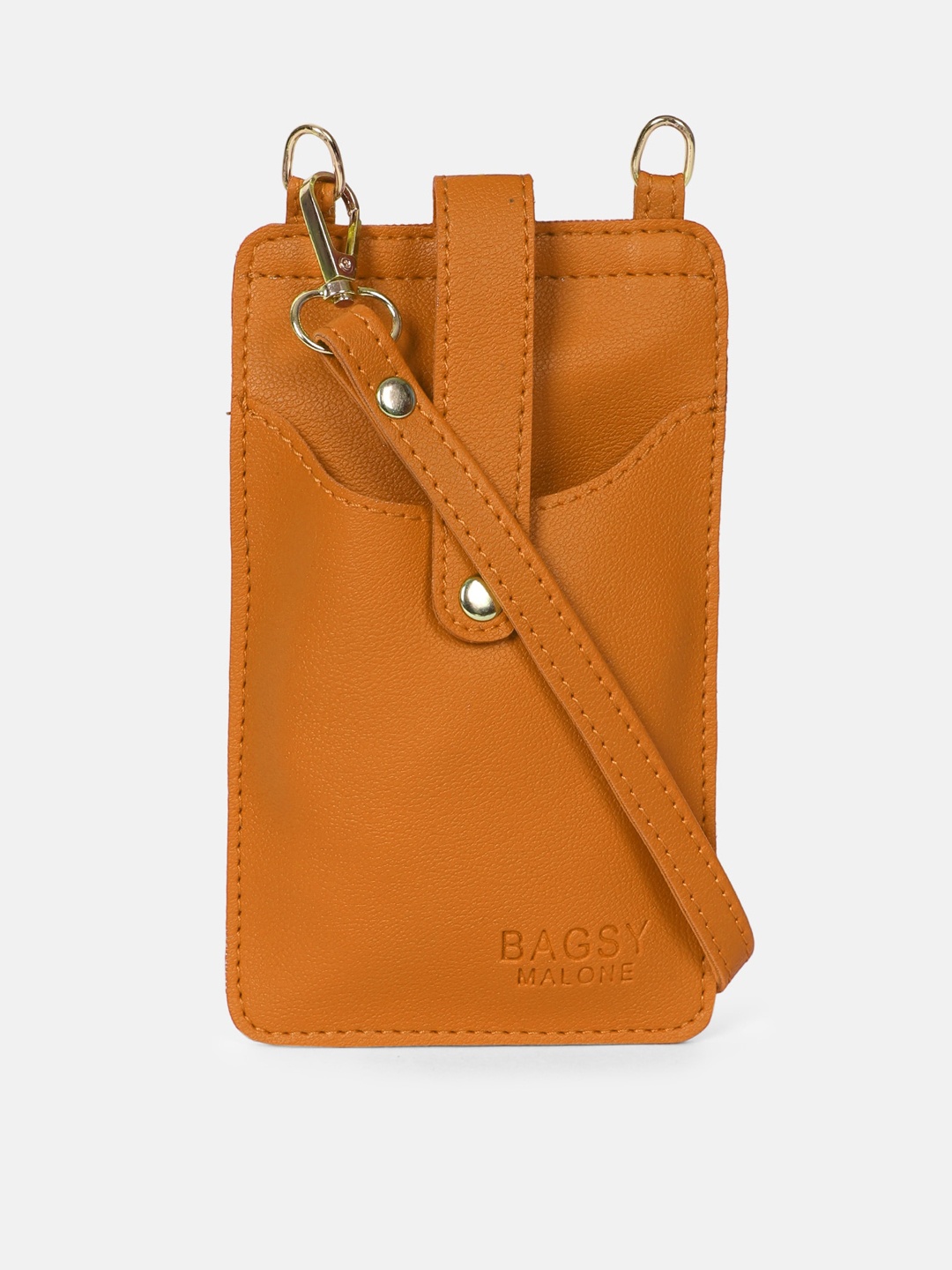Bagsy Malone Brown PU Structured Sling Bag