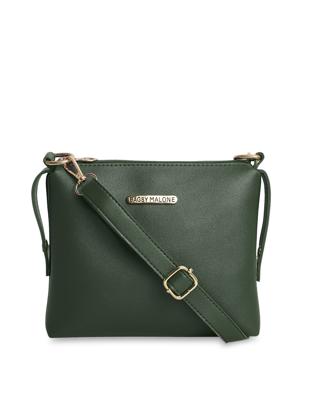 

Bagsy Malone Green PU Structured Sling Bag